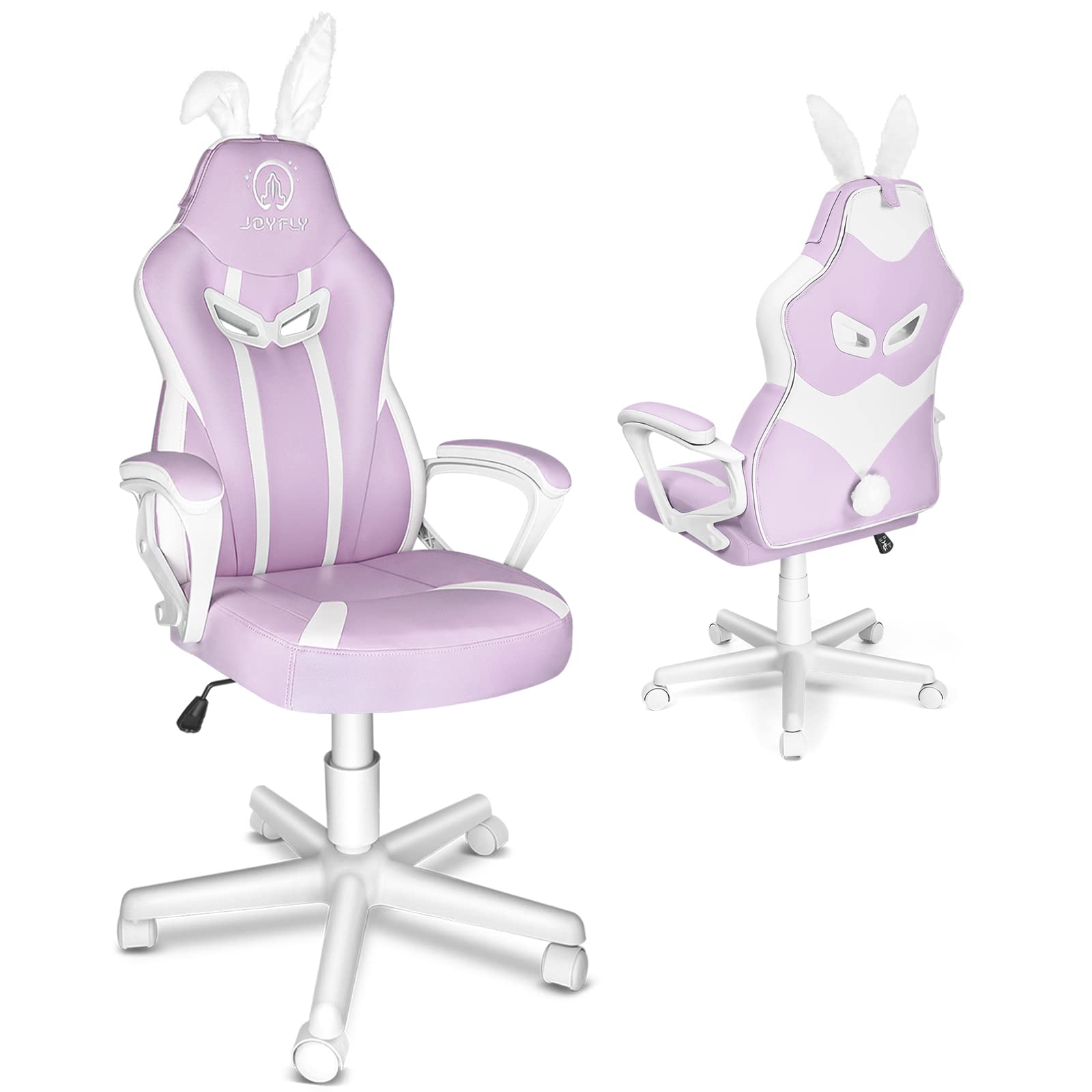 JOYFLY Light Purple Gaming Chair for Girls - Ergonomic PC Chair with Lumbar Support for Teens, Adults & Kids - Kawaii Gamer Chair for Bedroom, Office & Esports Gaming Setup