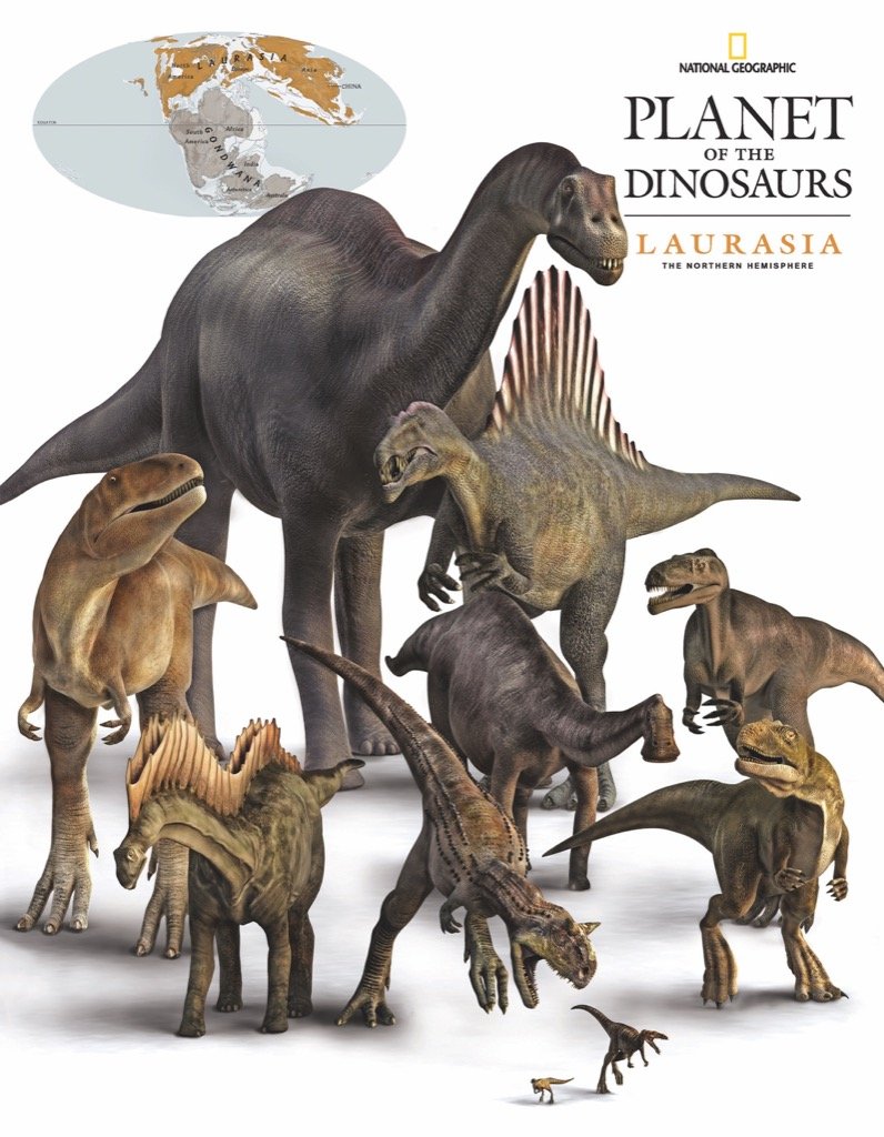 New York Puzzle Company - National Geographic Laurasia Dinosaurs 100-Piece Mini Jigsaw Puzzle - Educational Dinosaur Puzzle for Kids & Adults - Perfect for Family Game Night & STEM Learning Activities