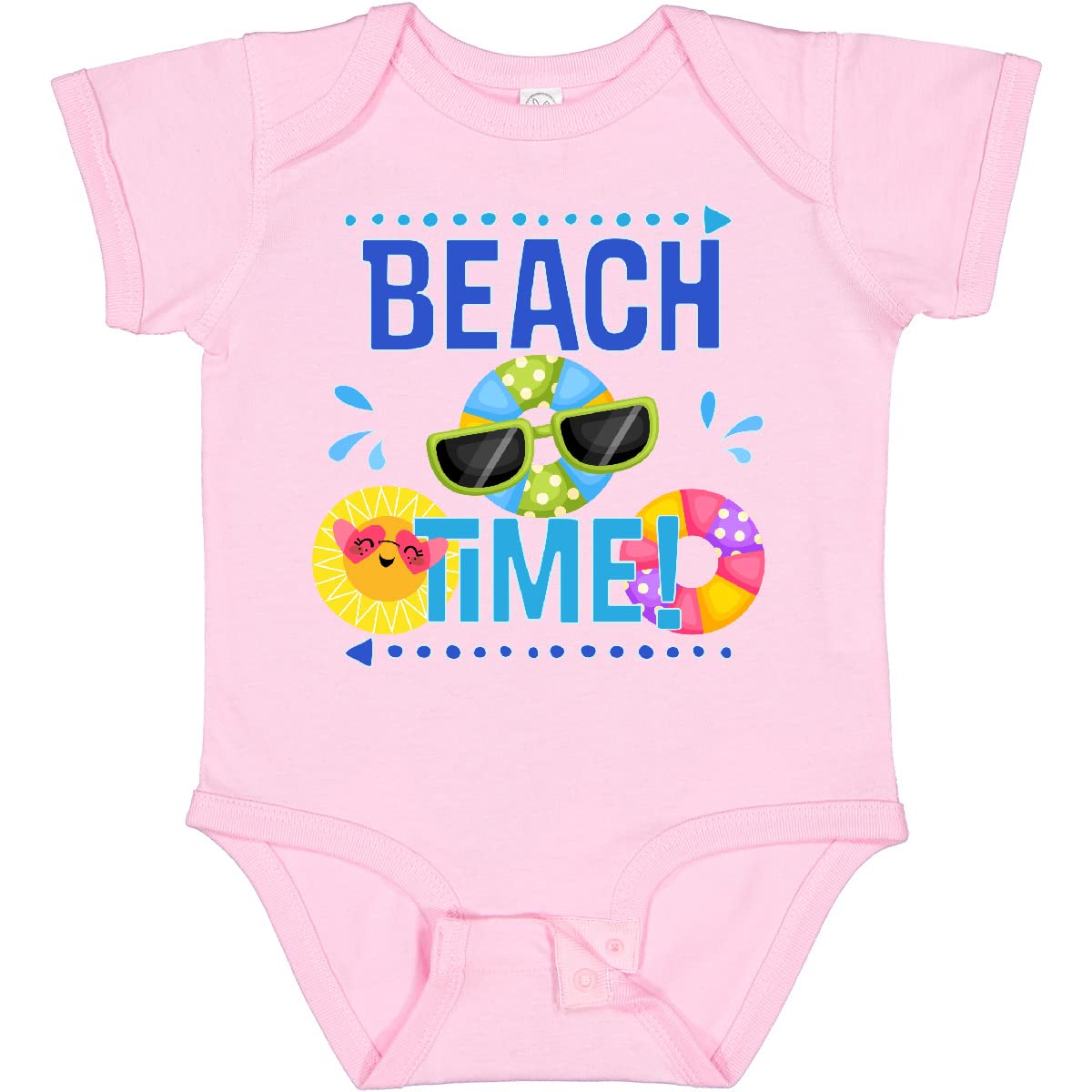 Inktastic Beach Time Summer Vacation Trip Baby Bodysuit - Cute Infant Onesie for Boys & Girls - Perfect for Beach Vacations, Family Trips & Summer Outfits