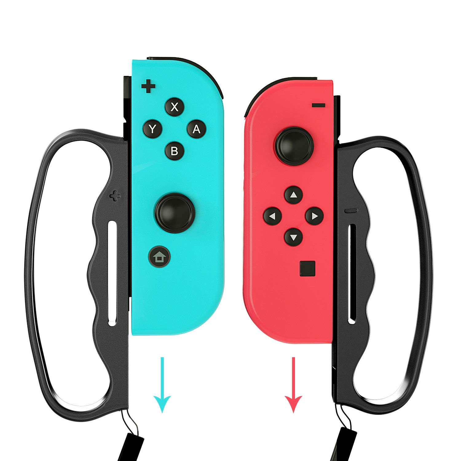 Nintendo Switch Boxing Grips - 2 Pack Black Game Controller Accessories for Switch Sports & Boxing Games - Perfect for Fitness Training & Family Game Night