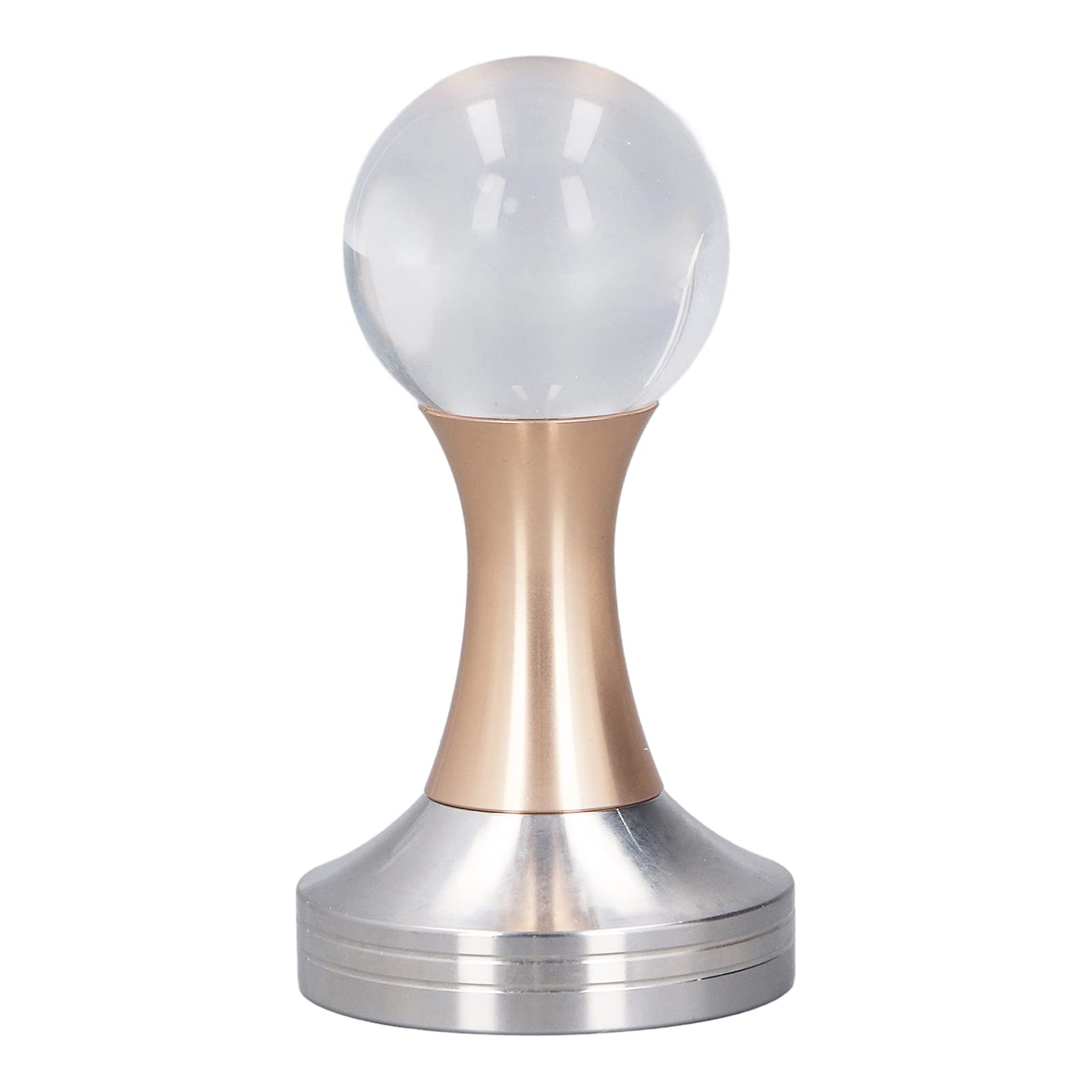 Premium 51mm Stainless Steel Rose Gold Crystal Coffee Tamper - Barista-Grade Espresso Press Tool for Perfect Coffee Grounds | Ideal for Home Brewing, Cafes & Professional Coffee Shops