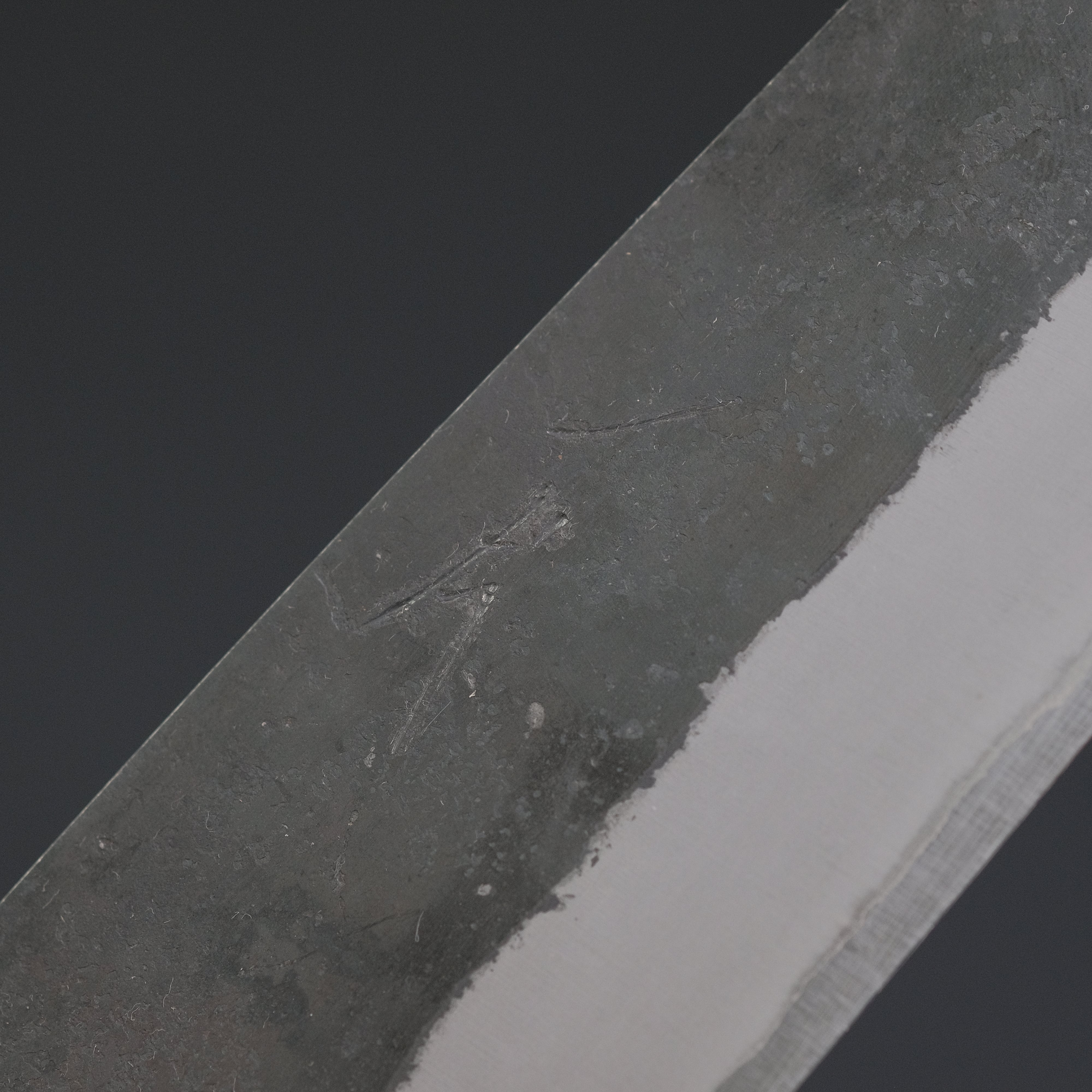 Hitohira Harima Forged Blue #2 Stainless Clad Kurouchi Bunka Knife 165mm with Walnut Handle - Japanese Kitchen Knife for Slicing, Dicing & Precision Cutting - Perfect for Home Chefs & Professional Kitchens