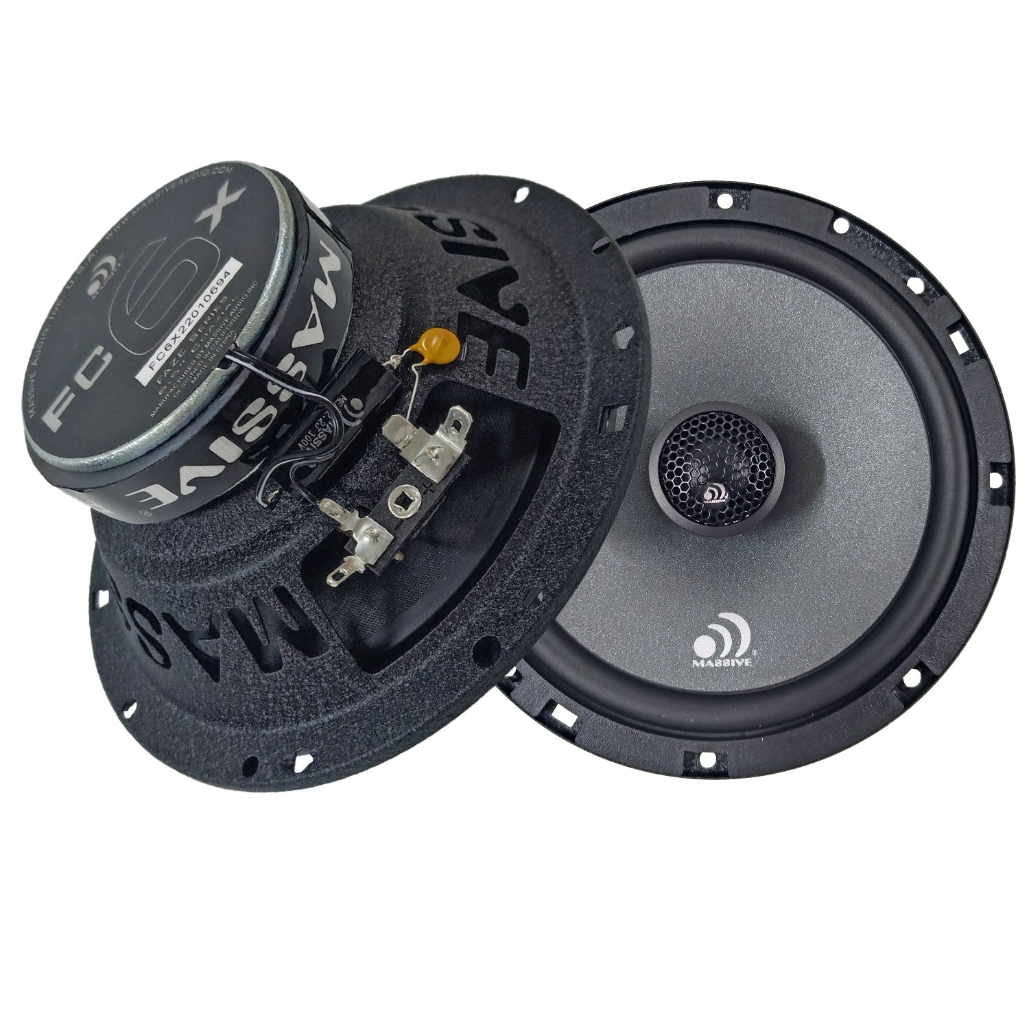 FC6X 6.5 Inch 75 Watts RMS Coaxial Car Speakers - Premium Sound for Cars, Trucks & SUVs - Perfect for Upgrading Your Vehicle Audio System