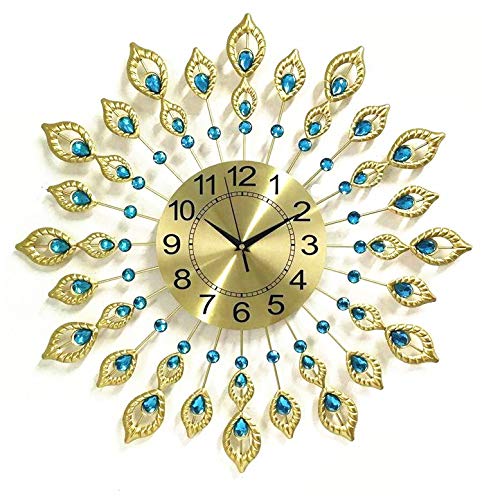 Modern 3D Peacock Wall Clock - Silent Non-Ticking European Luxury Design for Living Room, Bedroom, Office Decor | Elegant Home & Office Décor Accessory