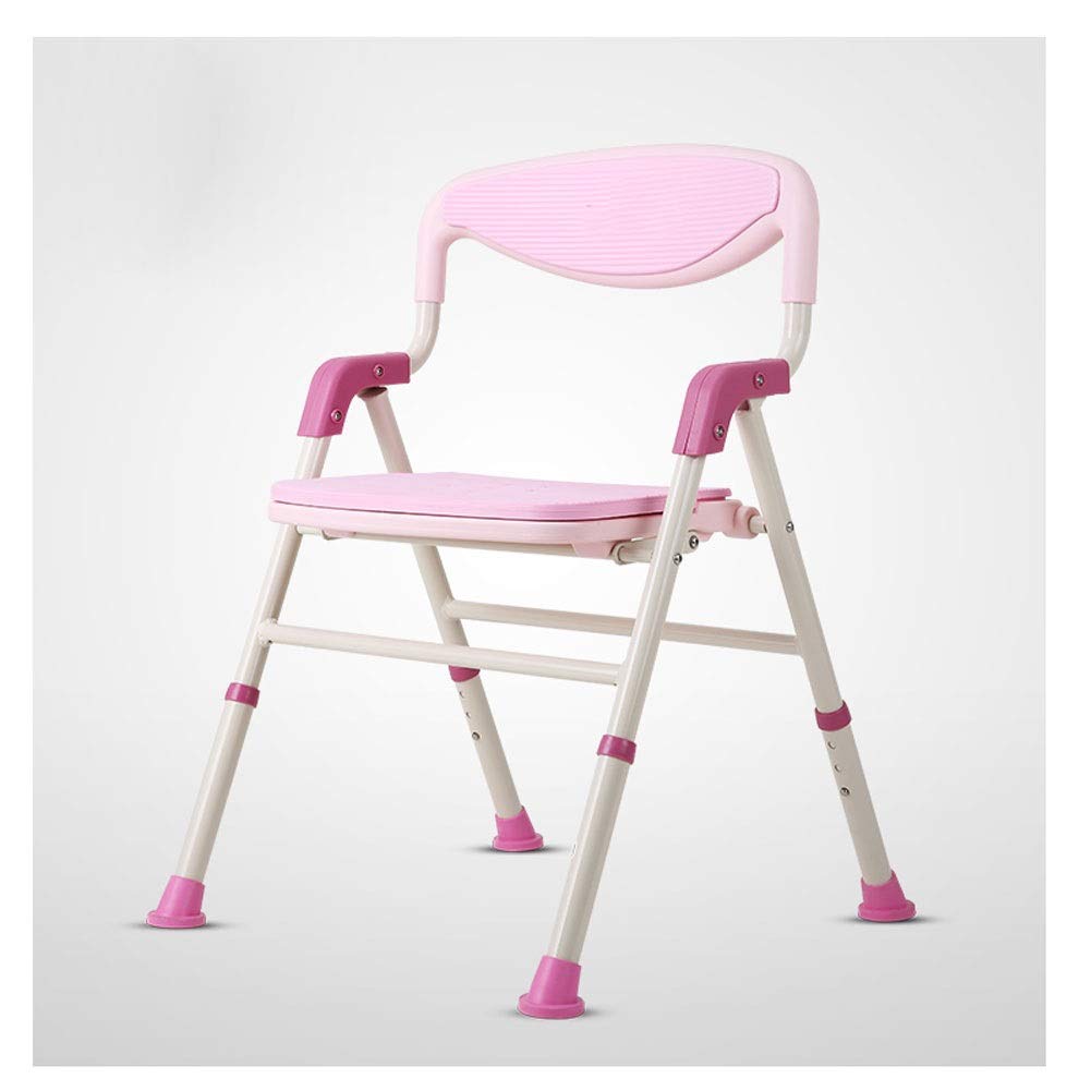 Adjustable Shower Chair for Elderly & Adults - Non-Slip Bath Stool with Backrest, Comfortable Shower Seat for Seniors, Kids & Disabled - Perfect for Bathroom Safety & Mobility Assistance