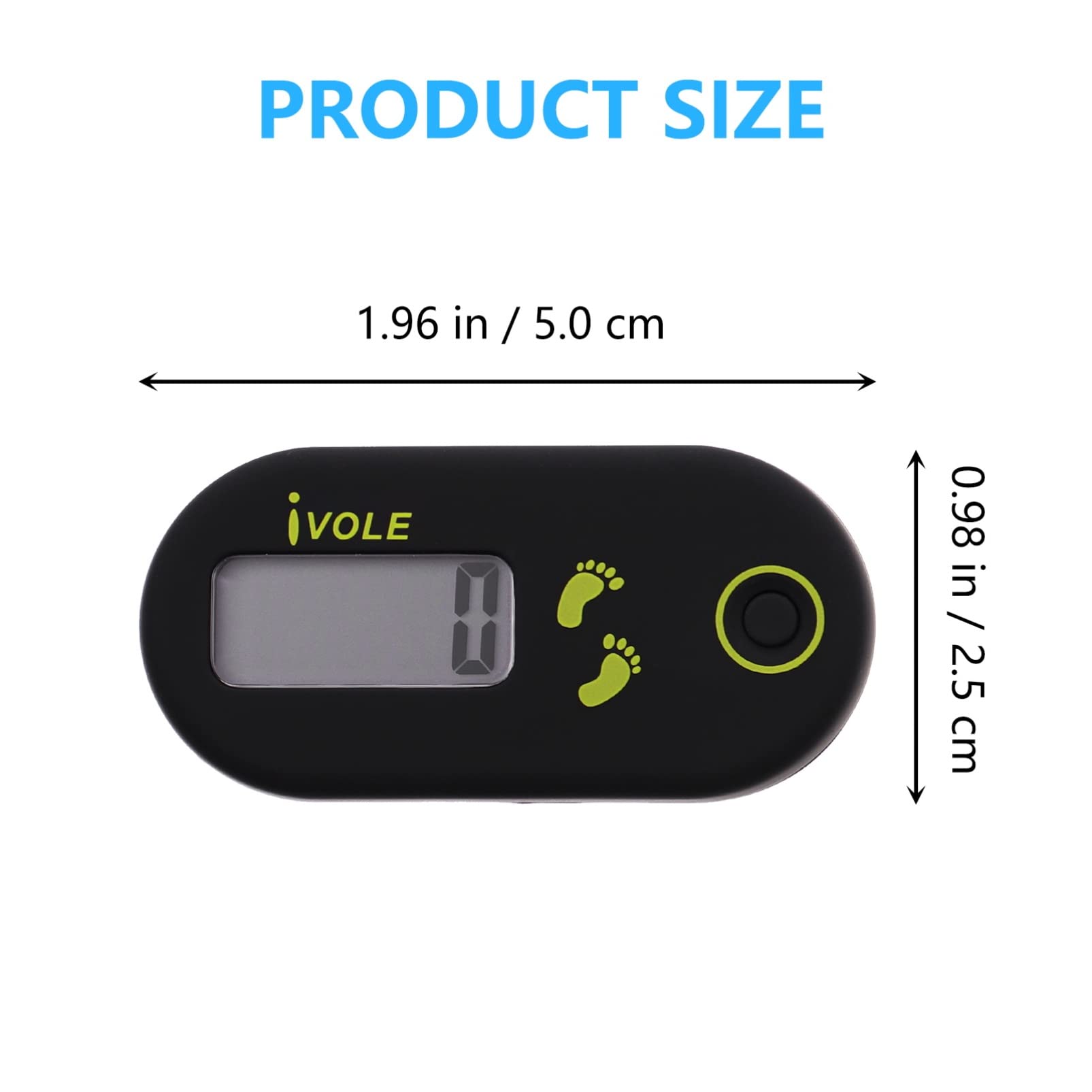Homoyoyo 3D Digital Electronic Pedometer - Step Counter with Clip for Walking, Running & Fitness Tracking | Tracks Steps, Miles & Calories | Portable Activity Tracker for Daily Exercise, Weight Loss & Health Monitoring