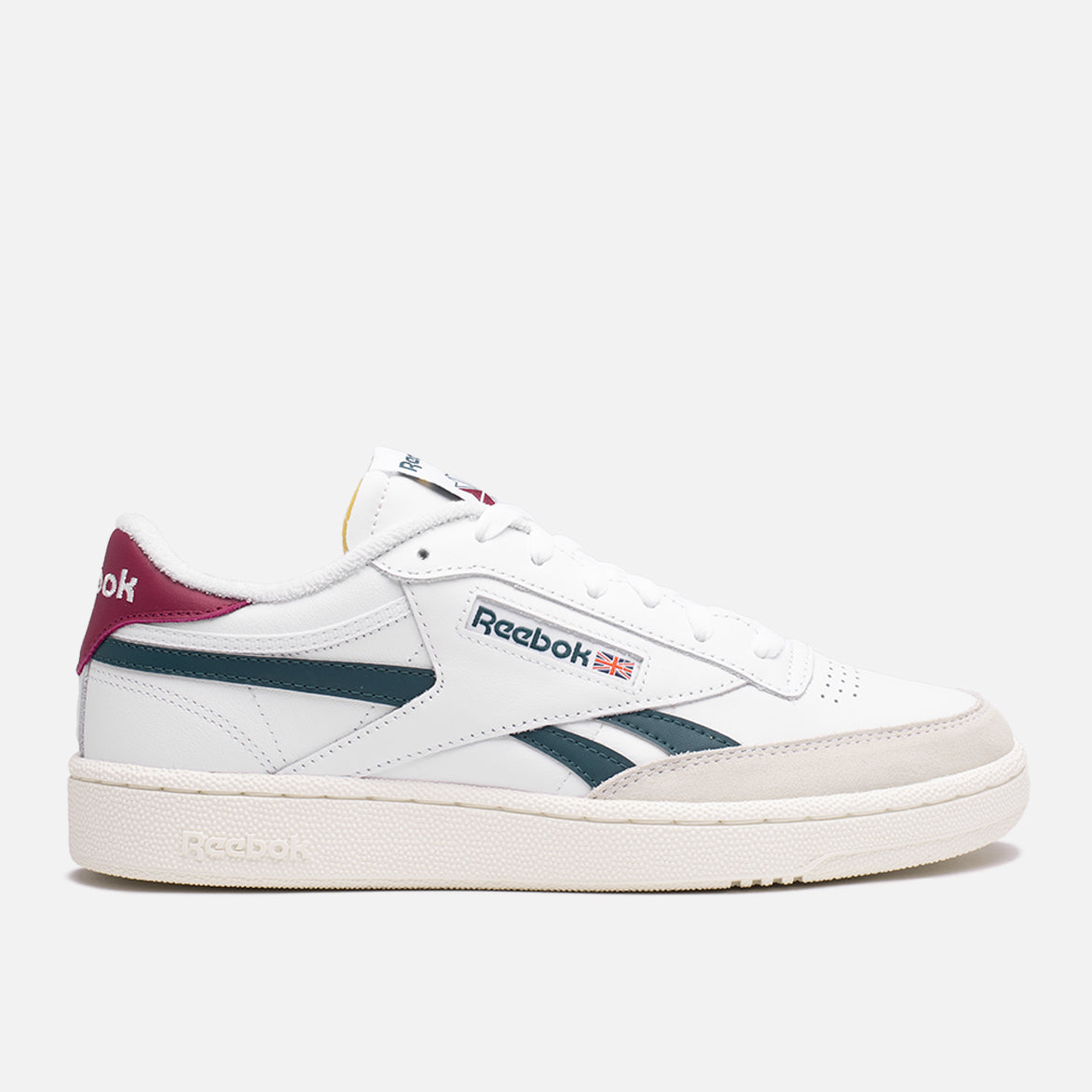 Reebok Club C Revenge Sneakers - White, Pine & Berry Color Options | Casual & Athletic Wear for Men & Women | Perfect for Running, Gym & Everyday Fashion