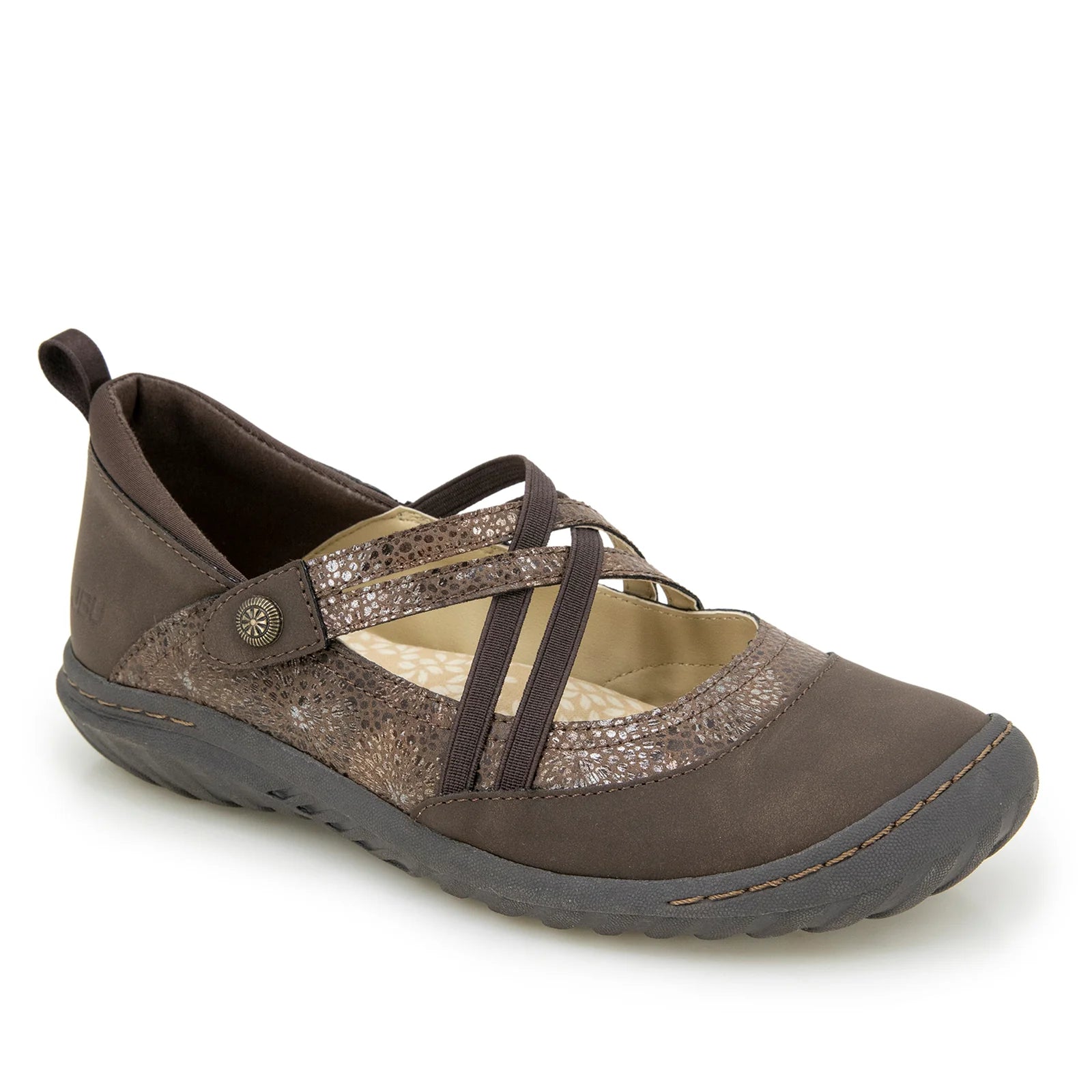 JB Rome Brown Women's Casual Sneakers - Comfortable Walking Shoes for Women - Lightweight & Breathable for Daily Wear, Travel, and Outdoor Activities