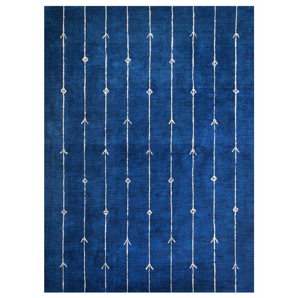 Handmade Scandinavian Wool Area Rug - Nordic Boho Chic Design for Living Room, Bedroom & Home Decor | Soft & Durable Hand-Knotted Rug
