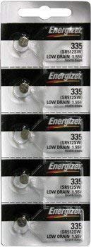 Energizer SR512SW Silver Oxide Watch Battery (Pack of 5) - Long-Lasting Power for Watches, Calculators & Medical Devices