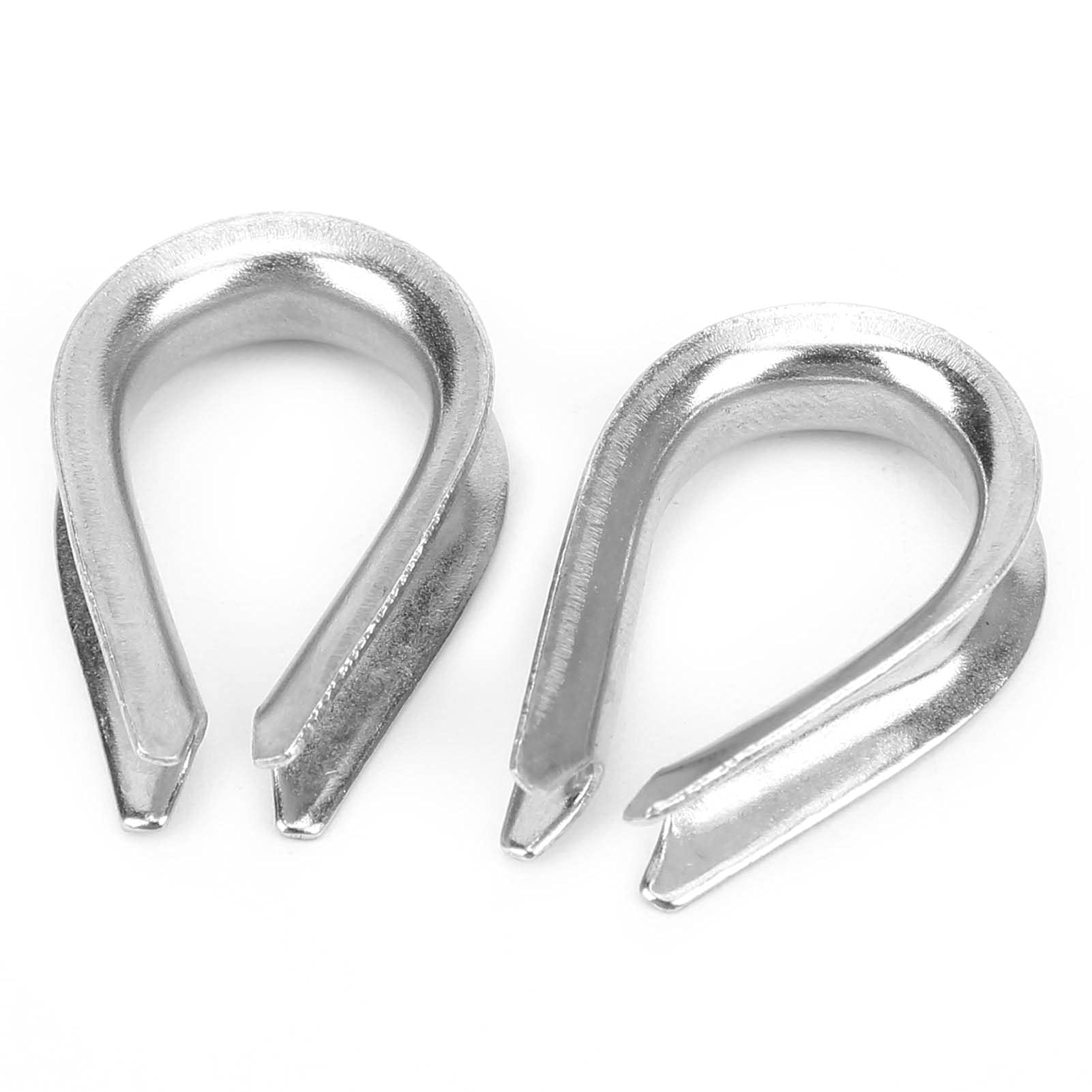 Stainless Steel U Type Clamps - Heavy Duty Wire Rope Clips for Electrical & Industrial Use - Home & Outdoor Applications