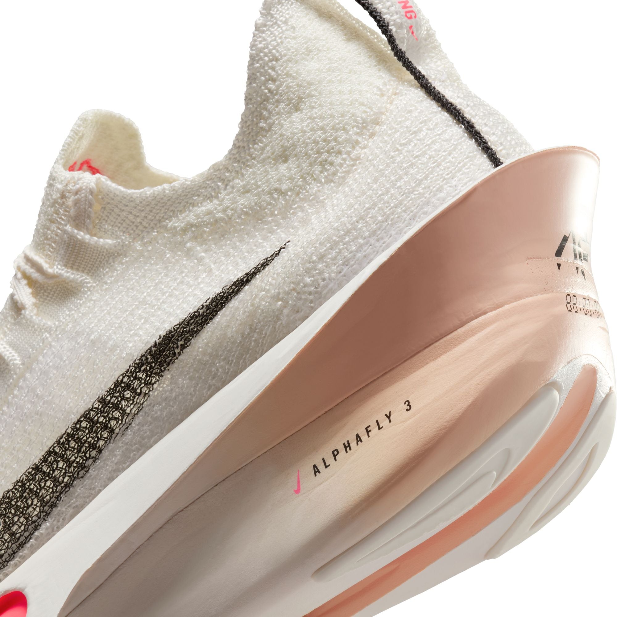 Nike Women's Alphafly 3 Running Shoes - Sail/Black Crimson Tint Guava Ice | Lightweight Cushioned Marathon Sneakers for Road Racing & Training