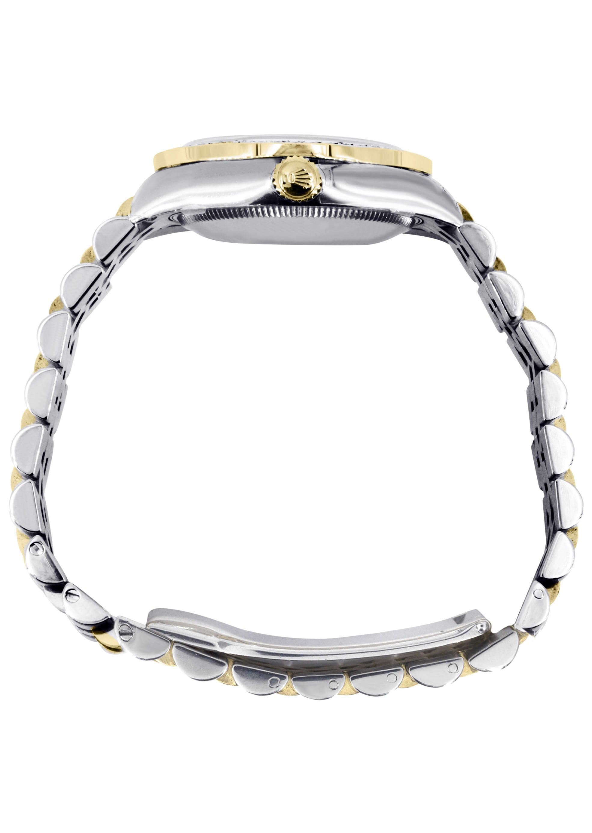 Luxury Diamond Gold Rolex Watch for Women - 31MM Floral Blue Diamond Dial with Diamond Bezel & Jubilee Bracelet - Perfect for Special Occasions, Gifts & Elegant Fashion Accessories
