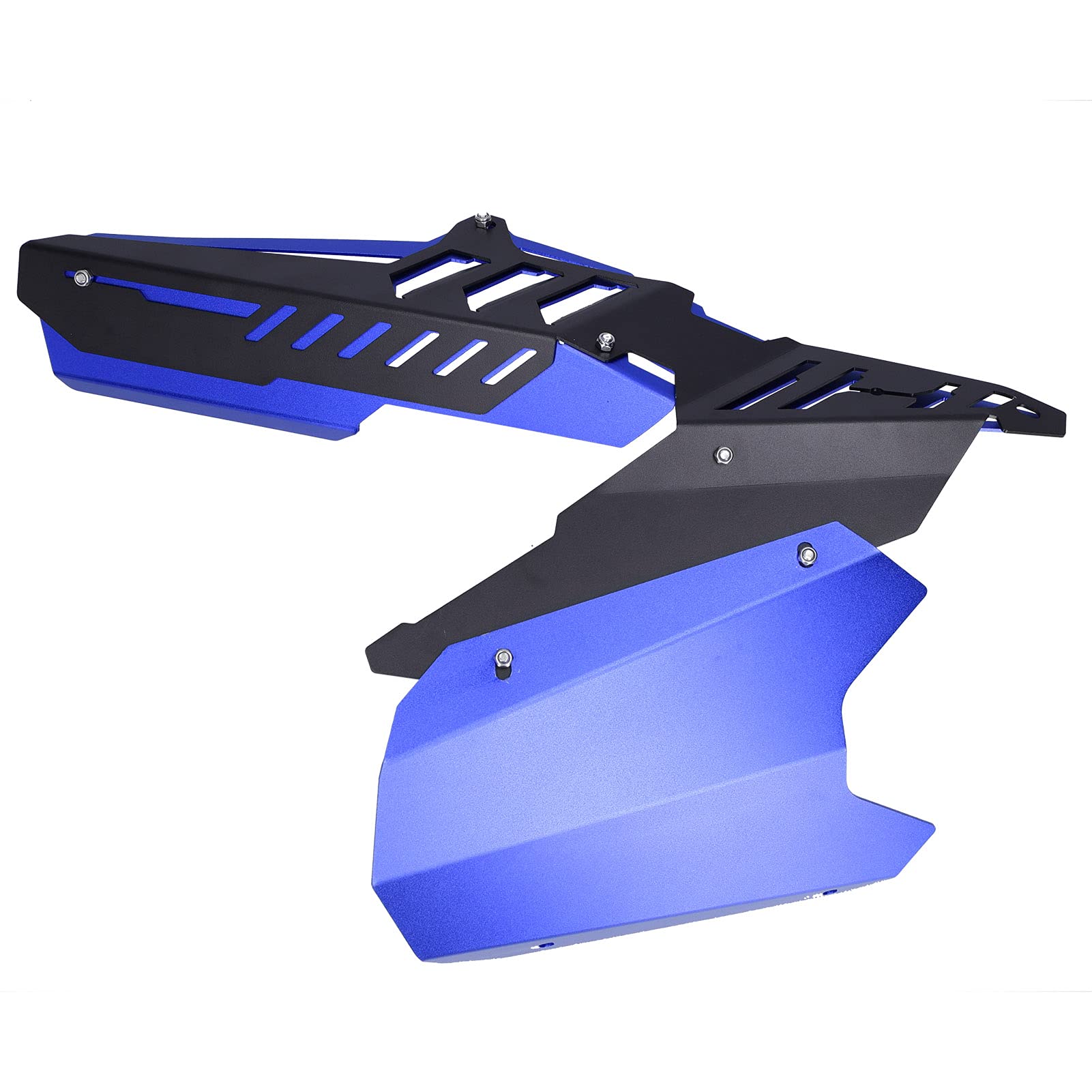 Acouto CNC Aluminum Alloy Motorcycle Chain Guard Cover for Yamaha YZF-R25/YZF-R3/MT-25/MT-03 - Rear Wheel Mudguard & Chain Protection Kit (Blue) - Perfect for Off-Road Riding & Daily Commuting