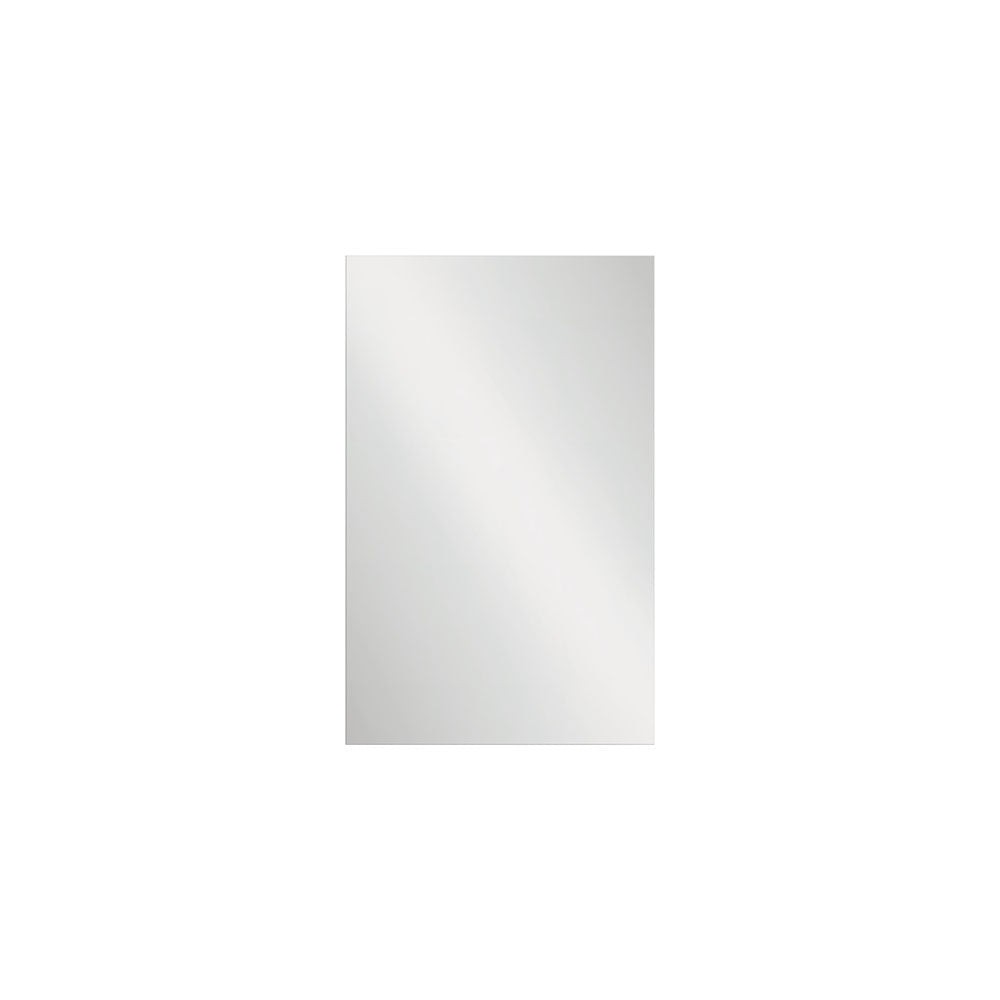Fienza PEM 6095 Frameless Rectangular Bathroom Mirror with Pencil Edge, 23.6 x 37.4 Inches - Perfect for Vanity, Bathroom, and Bedroom Decor