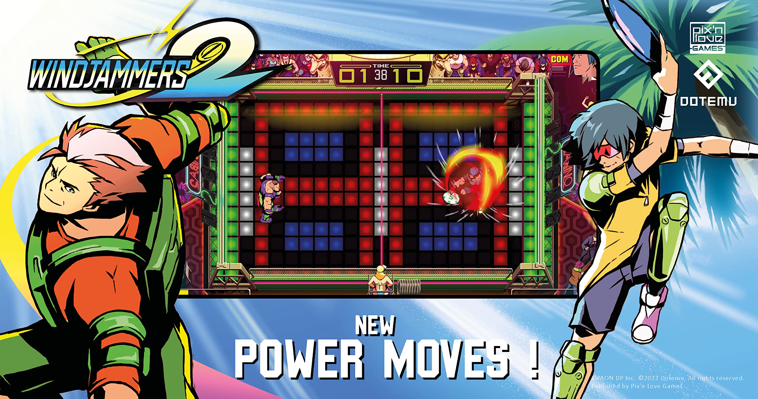 Windjammers 2 for PS4 - Competitive Arcade Sports Game | Perfect for Multiplayer Parties & Retro Gaming Fans