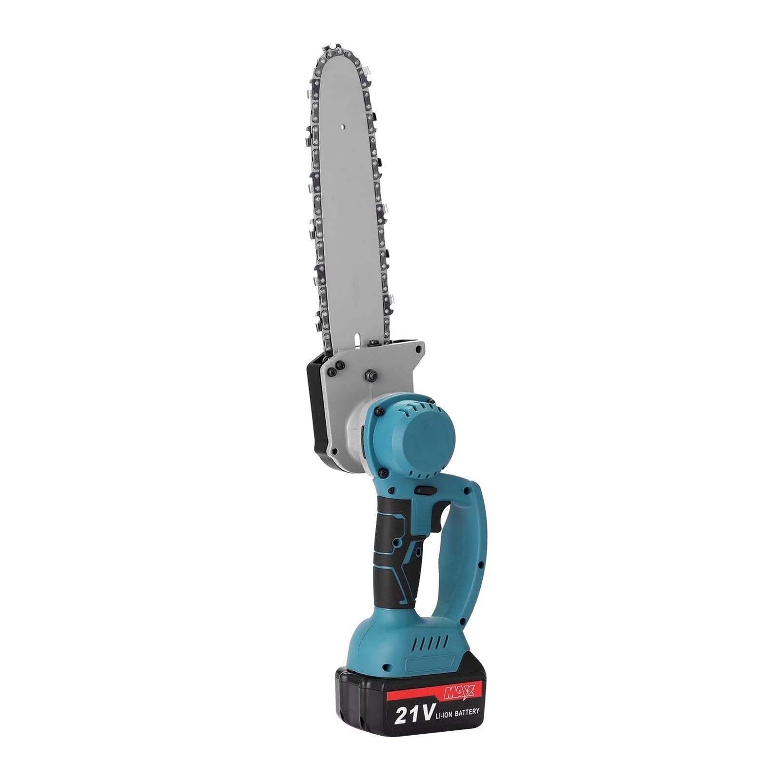 21V Electric Pruning Saw - Cordless Chainsaw for Wood Cutting, Tree Trimming & Small Wood Splitting | Lightweight Woodworking Tool for Garden, Yard & DIY Projects