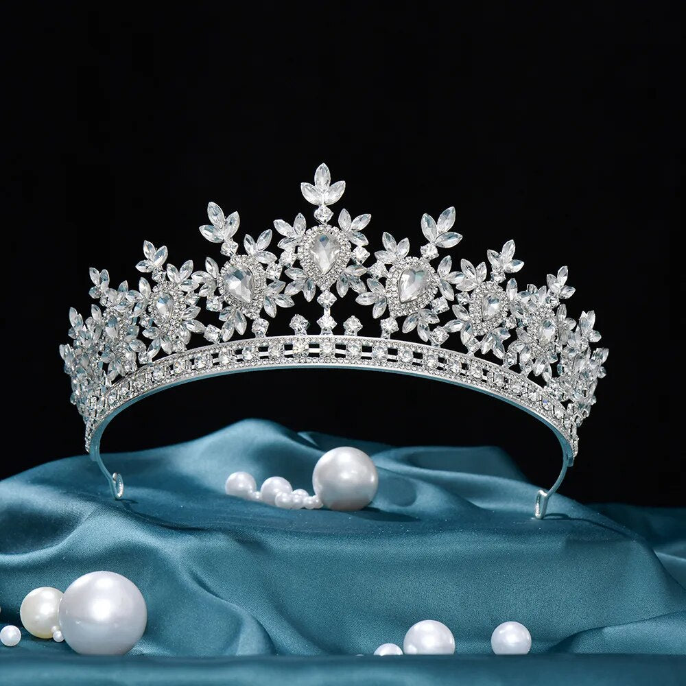 Luxury Bridal Tiaras & Crowns for Weddings - Elegant Princess Headpieces, Rhinestone Hair Accessories for Brides, Prom, Pageants & Special Occasions