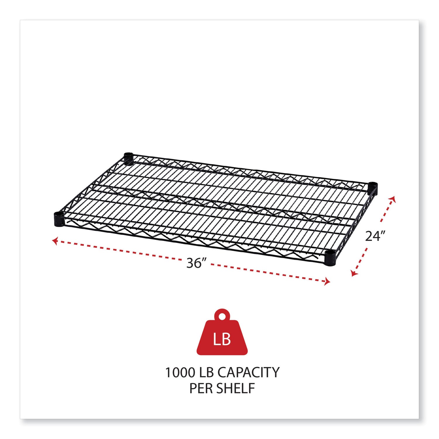 Alera® Industrial Wire Shelving Unit - 36