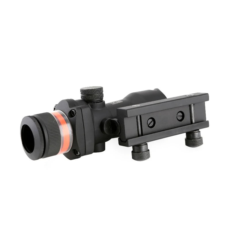 SPINA Tactical 4x32 Red Dot Rifle Scope with ACOG Reticle - High Precision Optical Sight for Hunting, Shooting & Outdoor Adventures