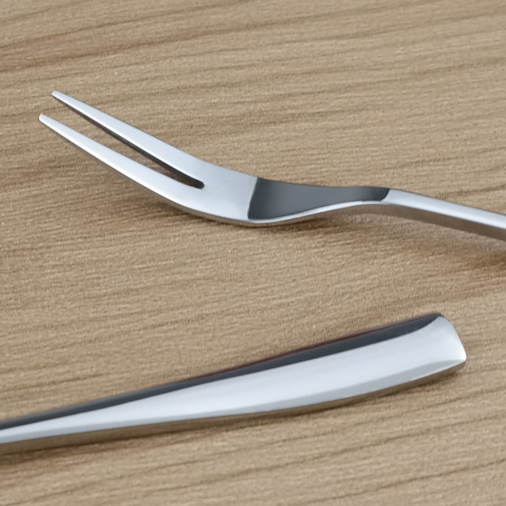 16-Piece Stainless Steel Two Prong Forks - Elegant Bistro Cocktail Forks & Small Fruit Forks Set for Appetizers, Desserts, and Charcuterie Boards | Perfect for Parties, Weddings, and Home Entertaining