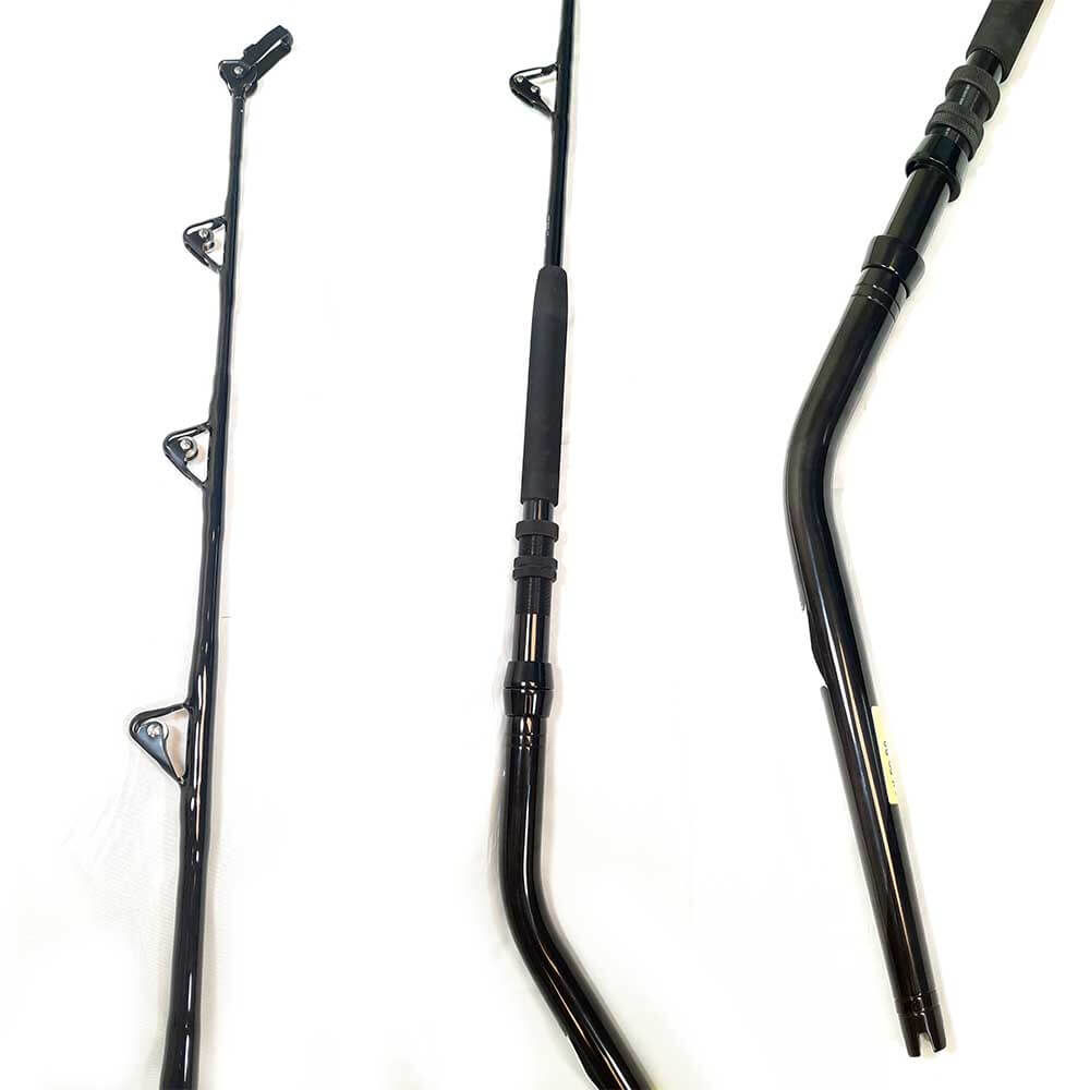 Capt. Harry’s Blackout Series Deep Drop Fishing Rod - Heavy Duty Saltwater Offshore Trolling Rod for Deep Sea Fishing - Perfect for Bottom Fishing, Jigging & Big Game Angling