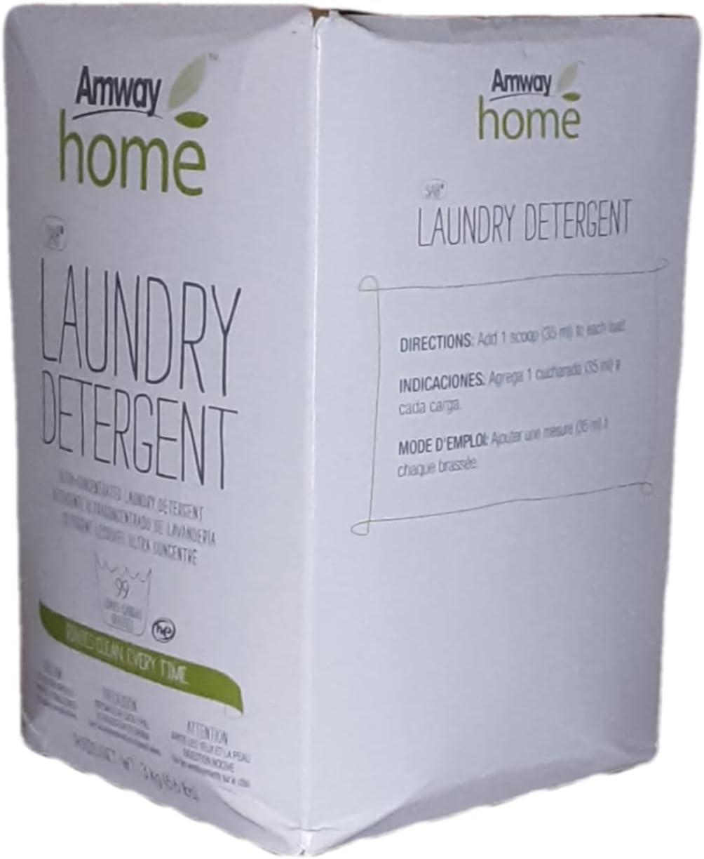 Amway SA8 Concentrated Powder Laundry Detergent (6.61lbs/3KG) - Powerful Stain Removal for Whites & Colors | Ideal for High-Efficiency Machines & Large Families