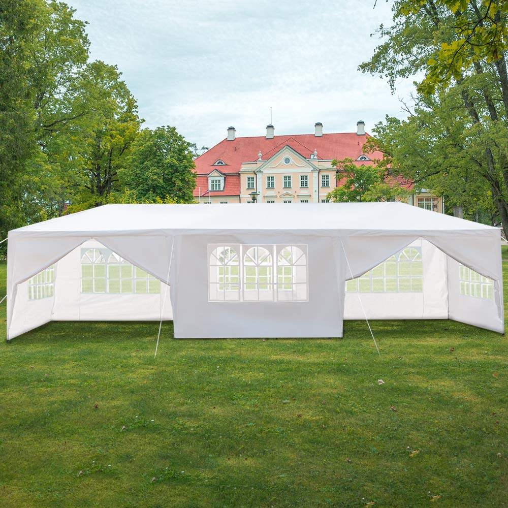 3-Pack 9m 5/7/8-Sided Waterproof Portable Tent with Spiral Tubes - Outdoor Sun Shelter for Home, Wedding, Party & Parking | Perfect for Camping, Beach, Picnics & Backyard Events