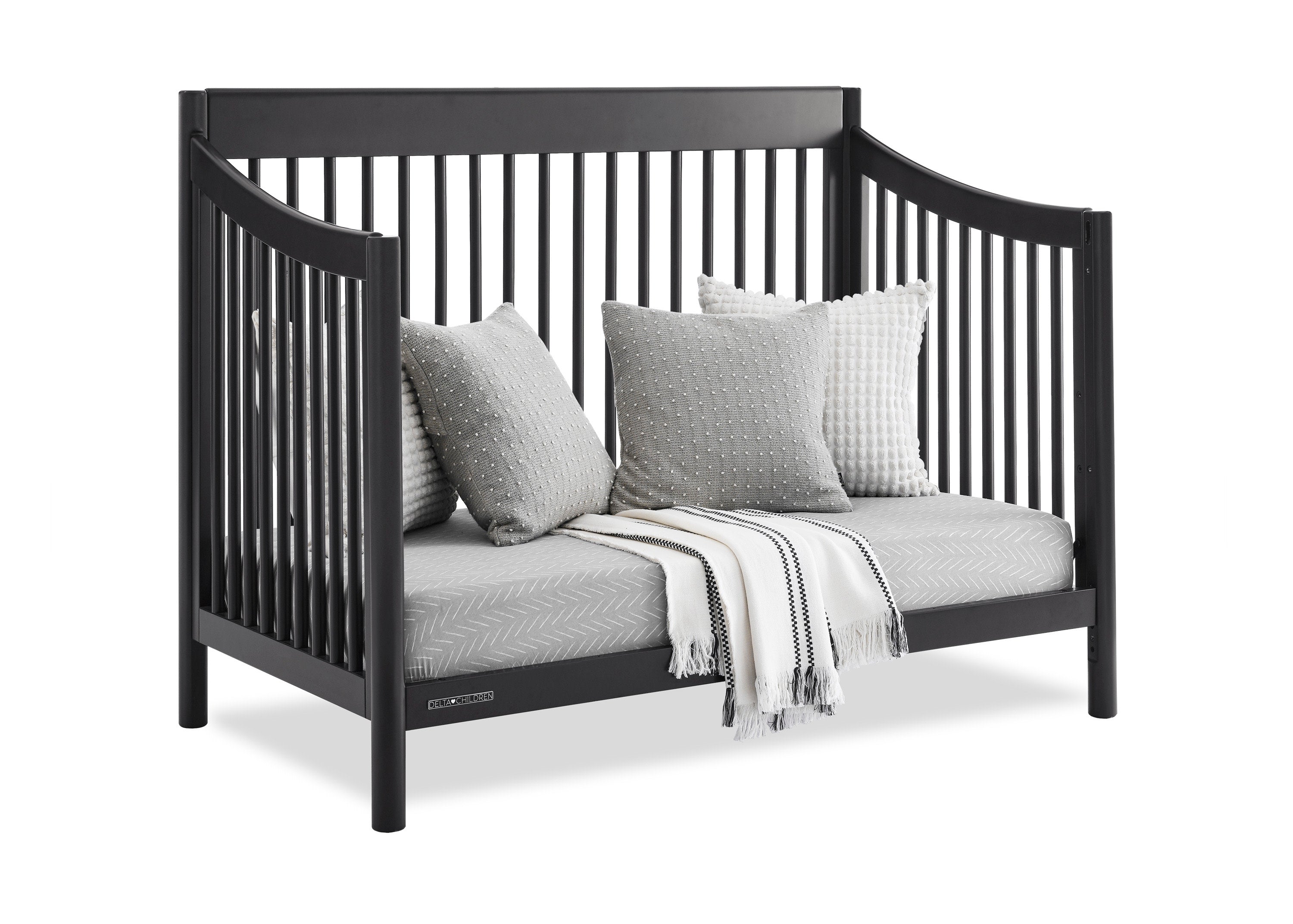 Brooks 6-in-1 Convertible Baby Crib - Toddler Bed, Daybed & Full-Size Bed - Safe & Durable Nursery Furniture for Newborn to Adult - Perfect for Baby Rooms, Daycare Centers & Guest Bedrooms