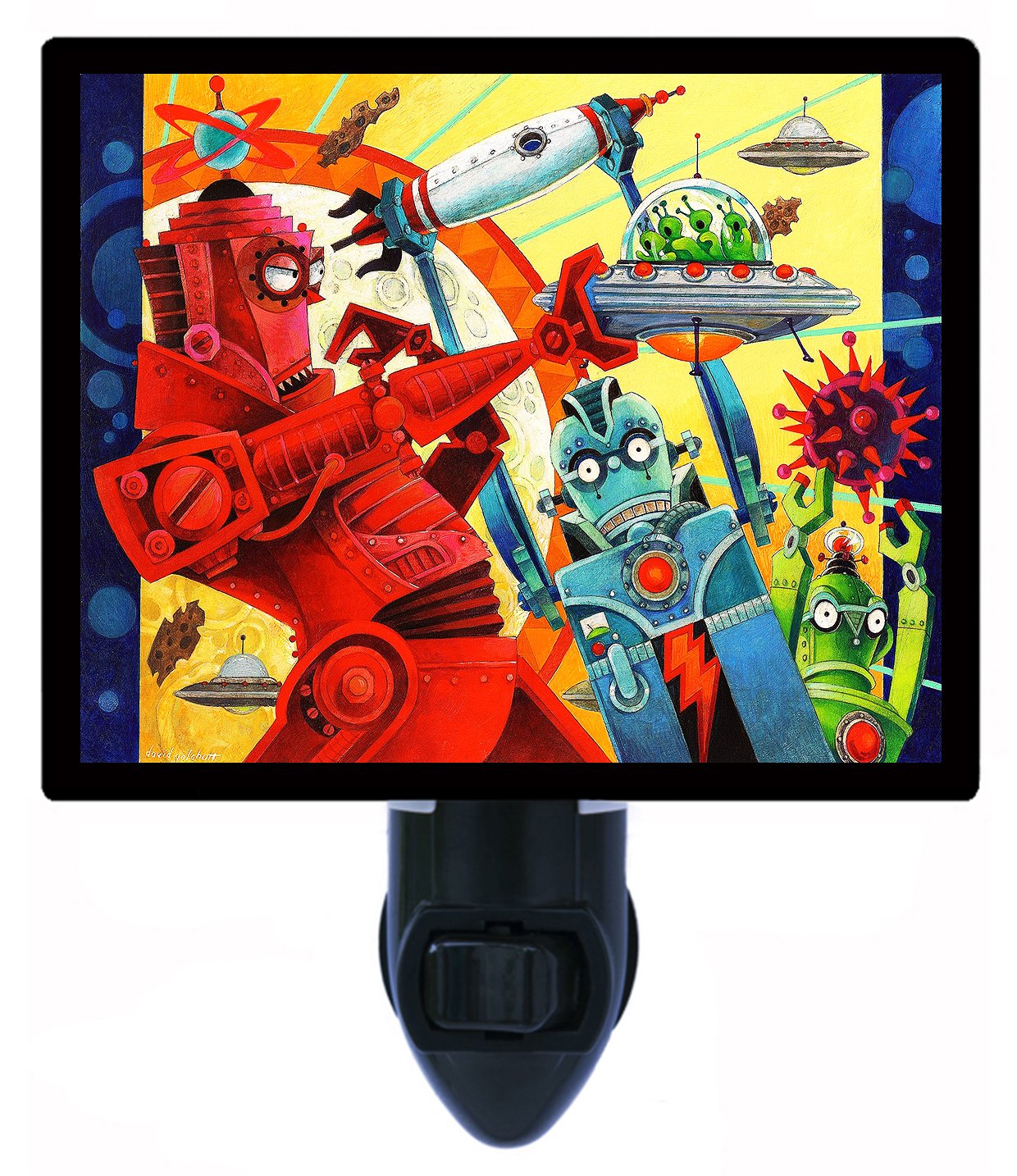 Robot Night Light for Kids - Cute & Fun Children's Bedroom Decor - Perfect for Bedtime, Nursery, and Playroom