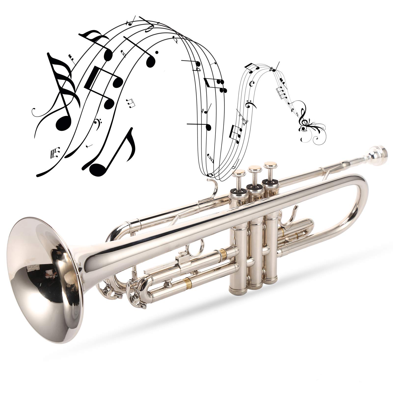 Lazmin112 Bb Trumpet - Professional Standard Bb Trumpet with Powerful Sound | Perfect for Beginners & Students | Ideal for School Bands, Jazz Ensembles & Practice Sessions
