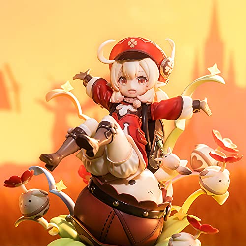 Genshin Impact Klee Spark Knight 1:7 Scale PVC Figure - Anime Collectible Statue for Display & Gaming Room Decor - Perfect Gift for Fans of Action RPG Games