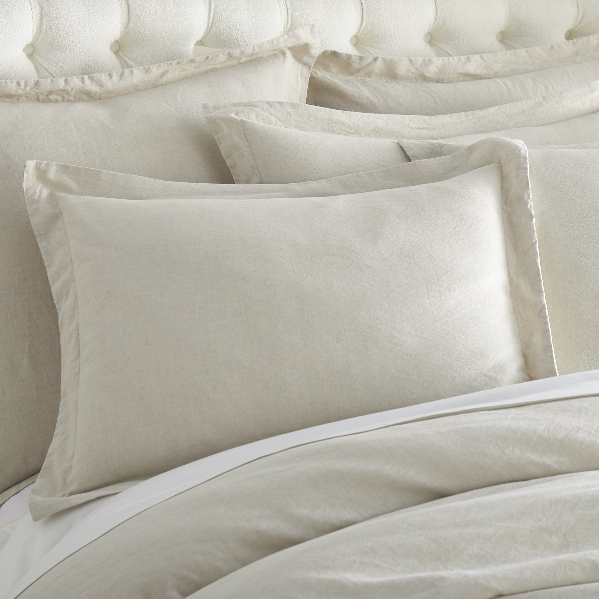 Premium Washed Linen Duvet Cover Set - Breathable & Soft 100% Natural Flax Fabric - Queen Size Bedding for Summer & All Seasons - Perfect for Cozy Bedrooms, Guest Rooms & Vacation Homes