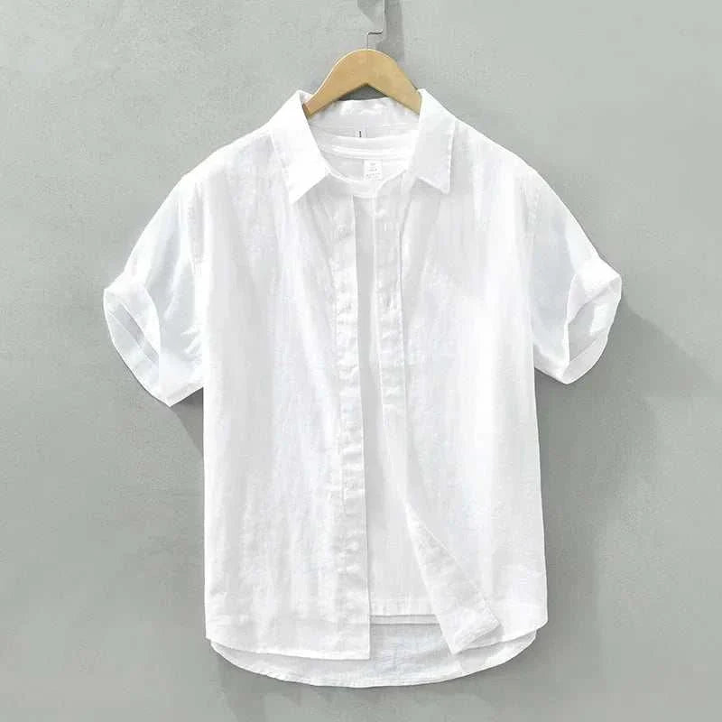 Antonio's Men's Loose Fit Short Sleeve Summer Shirt - Breathable Casual Button Down for Beach, Vacation & Outdoor Activities