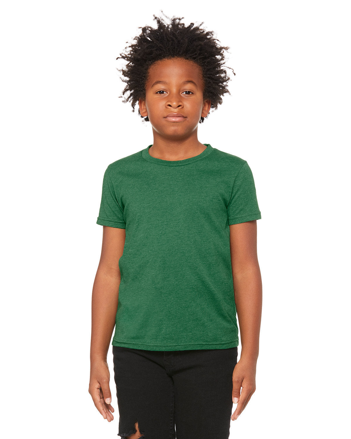 Bella + Canvas 3001YCV Youth CVC Jersey T-Shirt - Soft Cotton Blend Short Sleeve Tee for Kids - Perfect for School, Play & Everyday Wear