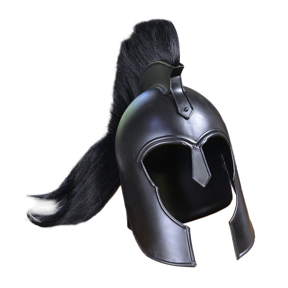 SZCO Supplies Trojan Black Helmet - Premium Safety Helmet for Construction, Motorcycle & Sports - ANSI Certified Protective Gear for Work, Riding & Outdoor Activities
