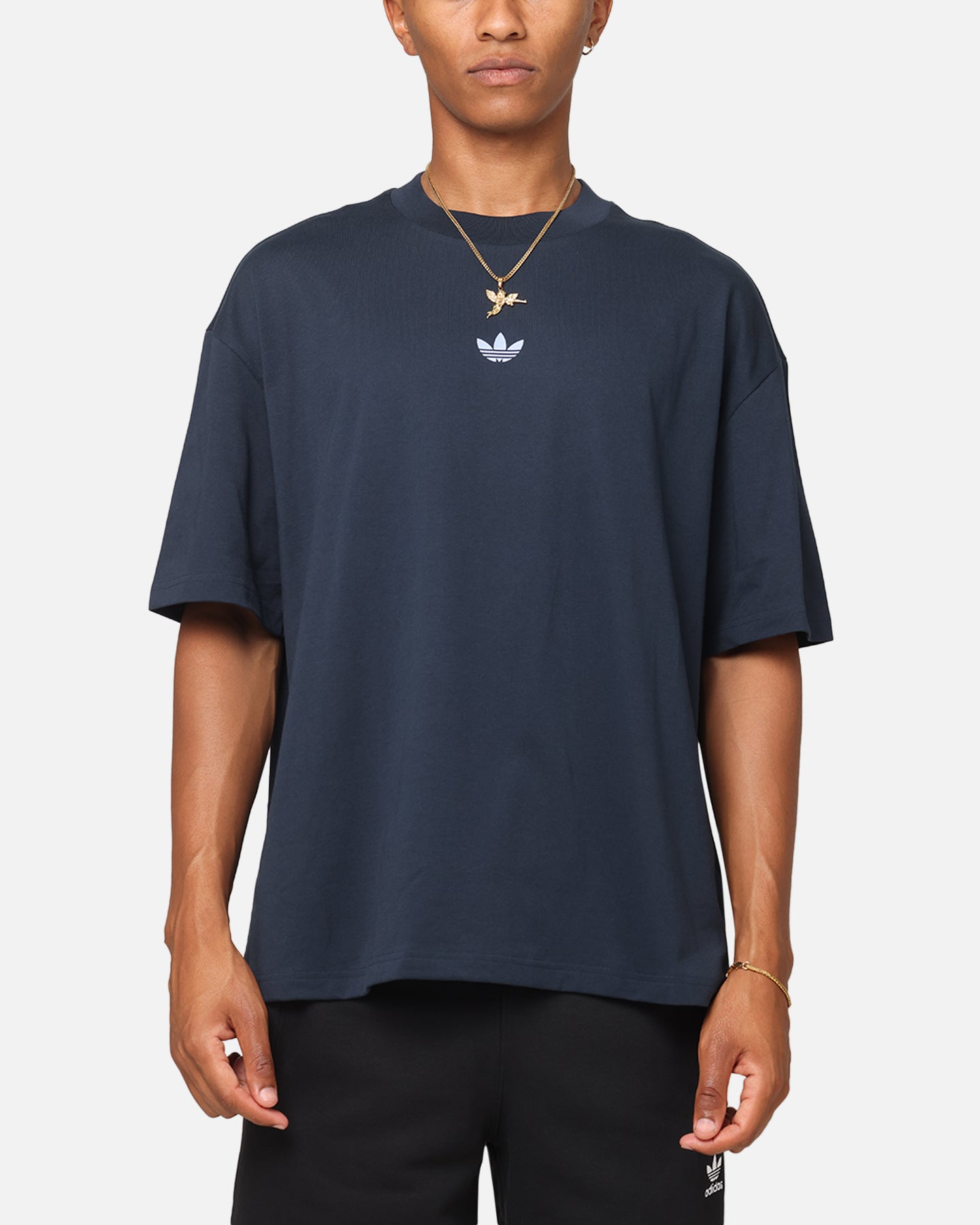 Adidas Men's Graphic T-Shirt - Aurora Ink & Blue Spark Design - Casual Streetwear for Everyday Wear & Gym Workouts