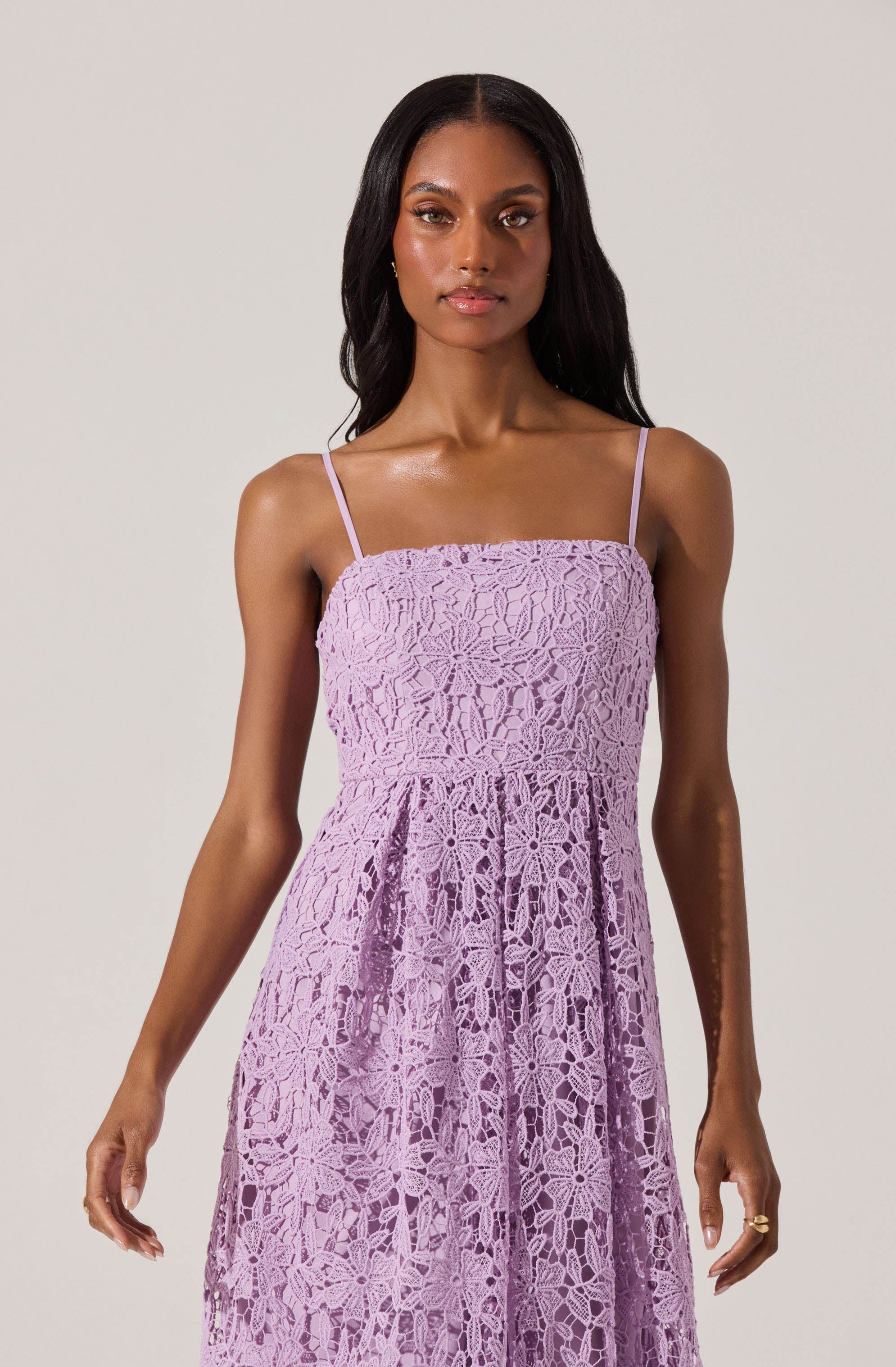 Elegant Lace Fit Flare Dress for Women - ADR102798 | Perfect for Weddings, Parties & Special Occasions
