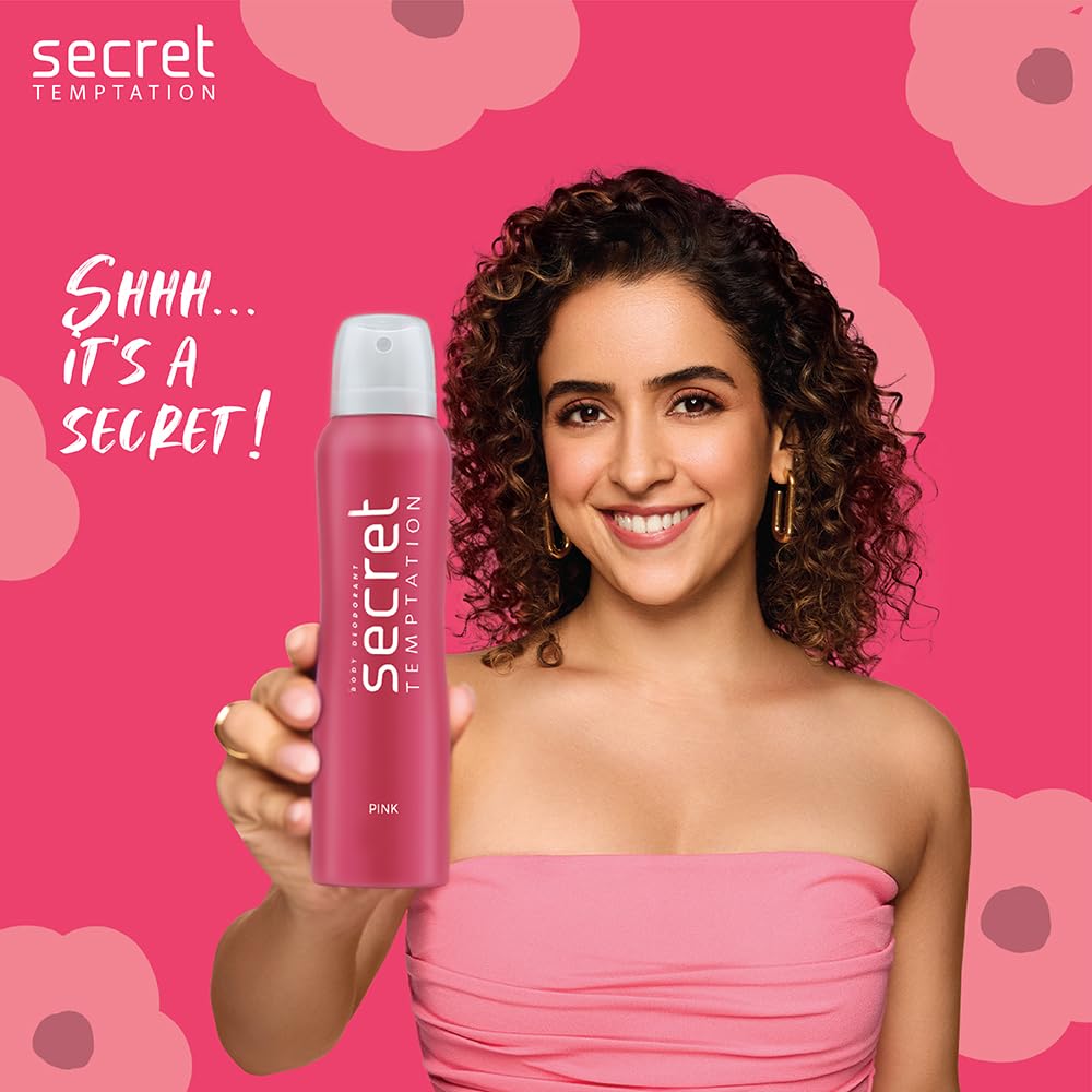 Secret Temptation Passion & Pink Women's Deodorant Combo Pack - 2 x 150ml Long-Lasting Freshness for Workouts, Dates & Daily Confidence Boost