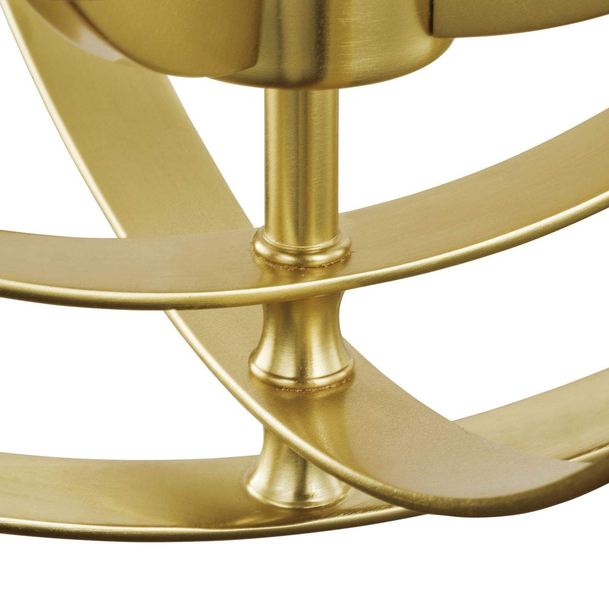 Equinox Collection 4-Light Satin Brass Pendant Light Fixture - Modern Traditional Sphere Chandelier for Dining Room, Kitchen Island, Foyer & Bedroom Lighting