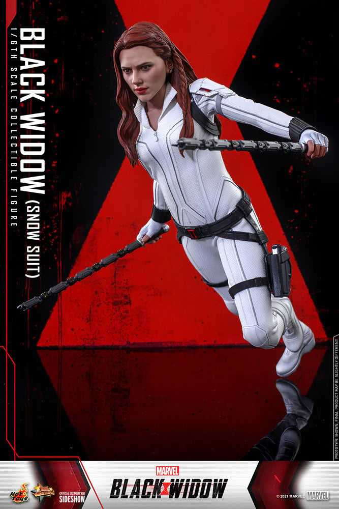 Hot Toys Marvel Comics Black Widow (Snow Suit Version) 1/6 Scale Collectible Action Figure - Perfect for Display, Collection, and Marvel Fans Gift