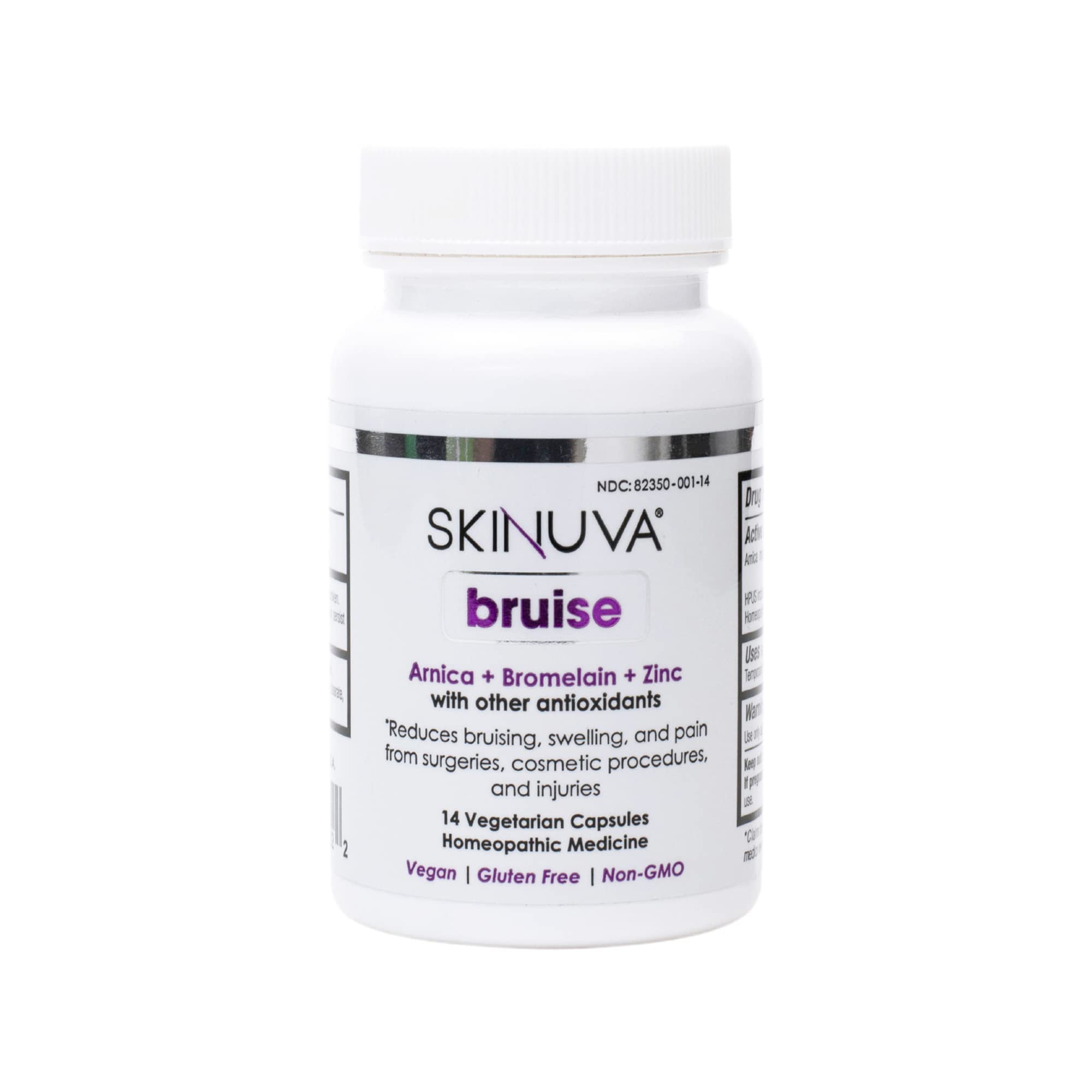 Next Generation Scar Cream (1.7 oz) & Skinuva Bruise Supplement (14 Capsules) | Advanced Scar Removal with Arnica, Bromelain & Zinc | Bruise & Swelling Relief | Homeopathic Remedy for Post-Surgery, Injury Recovery & Skin Care