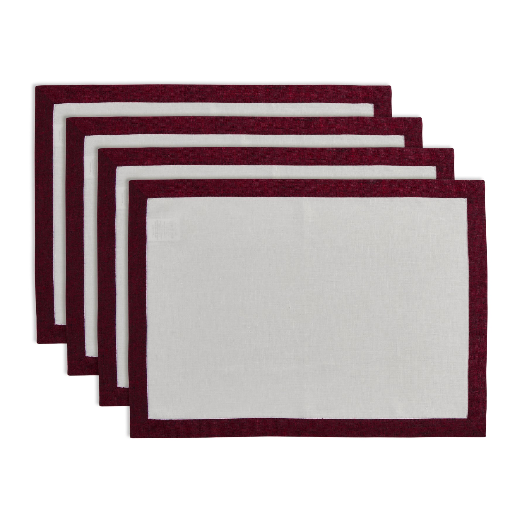Premium Classic Cotton Placemats Set of 4 - Elegant Table Decor for Dining Room, Kitchen & Holiday Gatherings