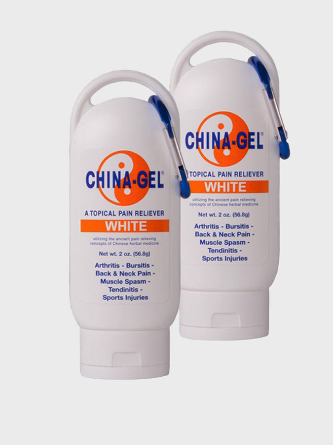 Premium China Gel White 2oz Tube Twin Pack - Hydrating & Moisturizing Hand Cream for Dry Skin Care at Home or On-the-Go