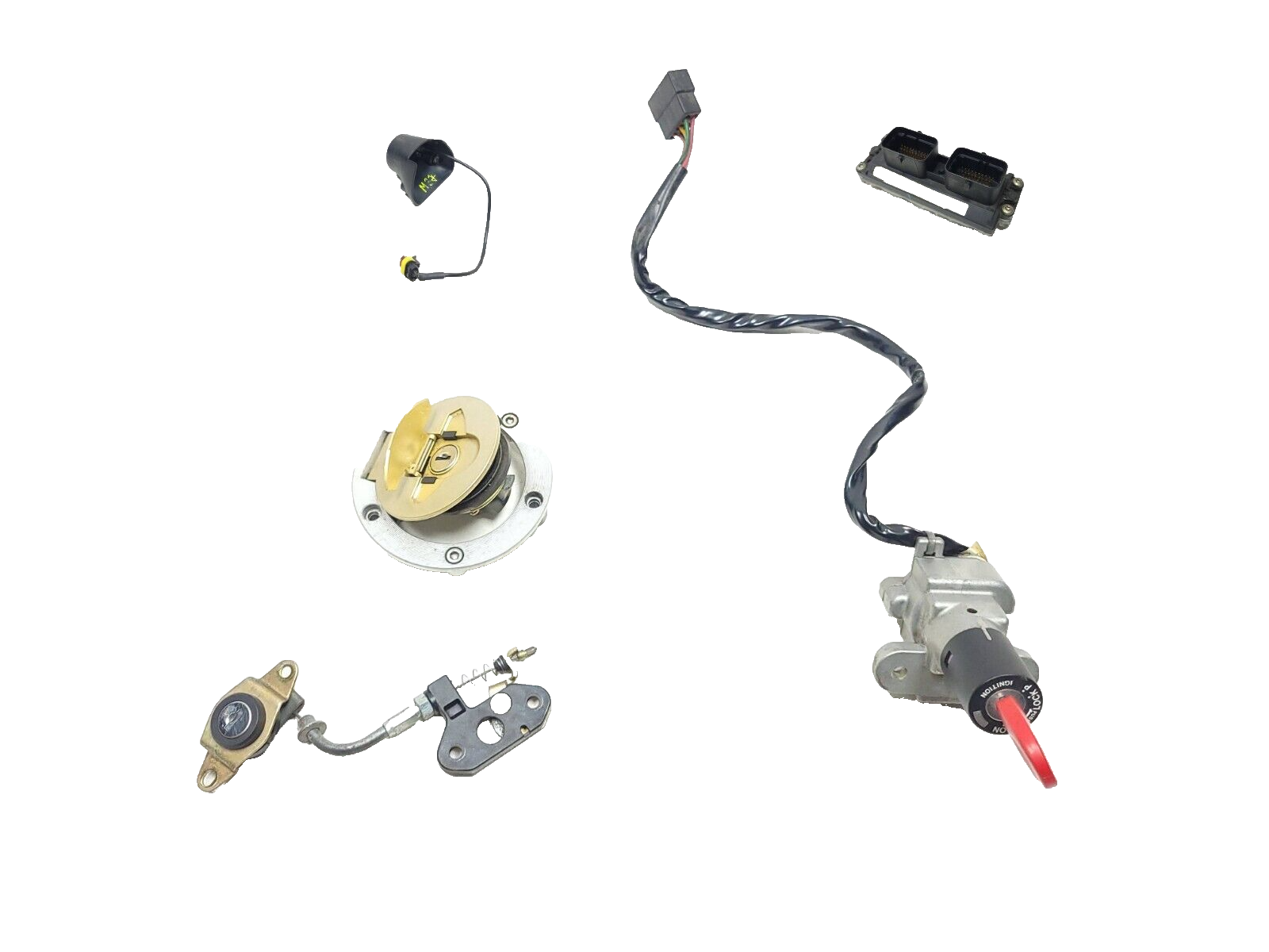 Original Ducati Monster M600 M620 Lock Set - Gas Cap, Ignition & Key Locks (OEM) - Perfect for Motorcycle Restoration & Security Upgrade