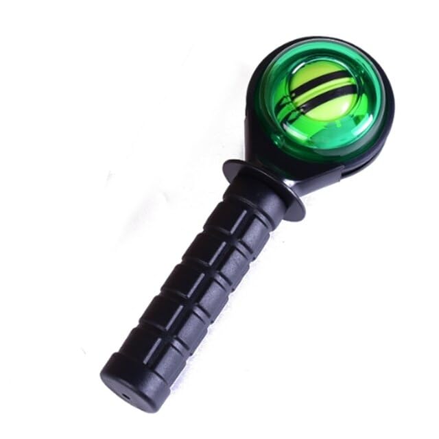 Gyro Wrist Ball Gyroscope Booster - Powerful Hand Grip Strengthener for Forearm & Wrist Exercise - Fitness Equipment for Gym, Home Workout & Physical Therapy (Black) - Improve Grip Strength for Sports, Rock Climbing & Rehabilitation