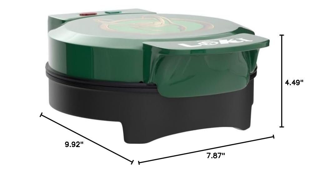 Uncanny Brands Marvel Loki Waffle Maker - Make Loki Helmet Shaped Waffles - Fun Breakfast Iron for Kids & Adults - Perfect for Marvel Parties & Themed Breakfasts