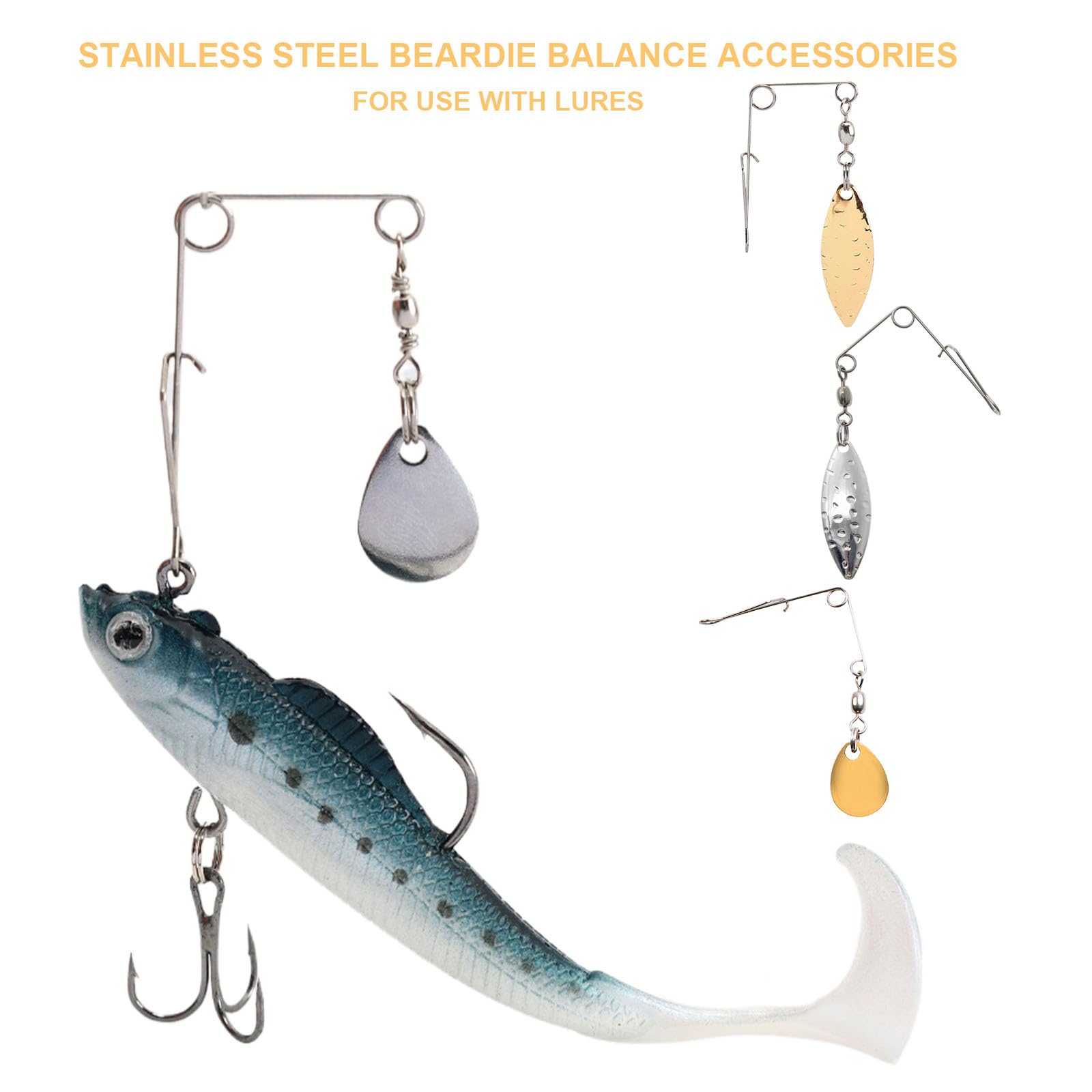 50PCS Fishing Spinner Blades Kit - Colorado Blades, Smooth Spoons & Replacement Parts for Bass Fishing Lures | DIY Spinnerbait Making Accessories | Perfect for Freshwater & Saltwater Fishing Trips