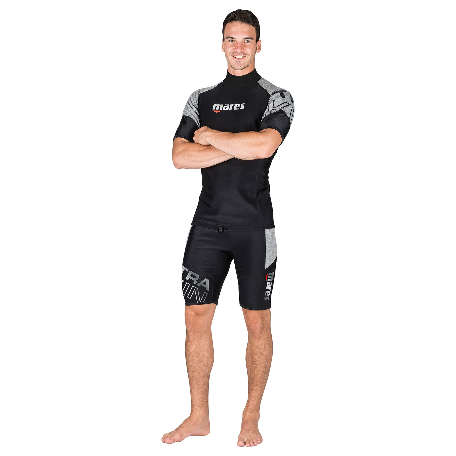 Mares Men's Ultra Skin Short Sleeve Thermal UPF 50+ Diving Shirt - Wetsuit & Dry Suit Base Layer for Scuba Diving, Snorkeling, Surfing & Water Sports