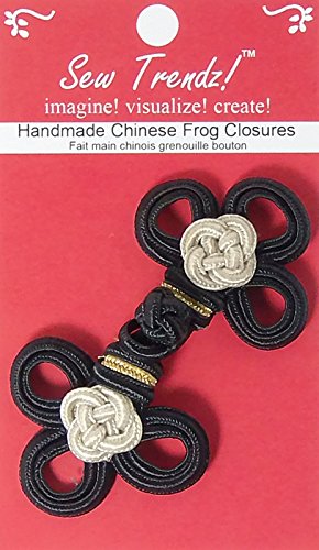 Chinese Frogs Button Closures Hook & Eye Fastener - 3.5